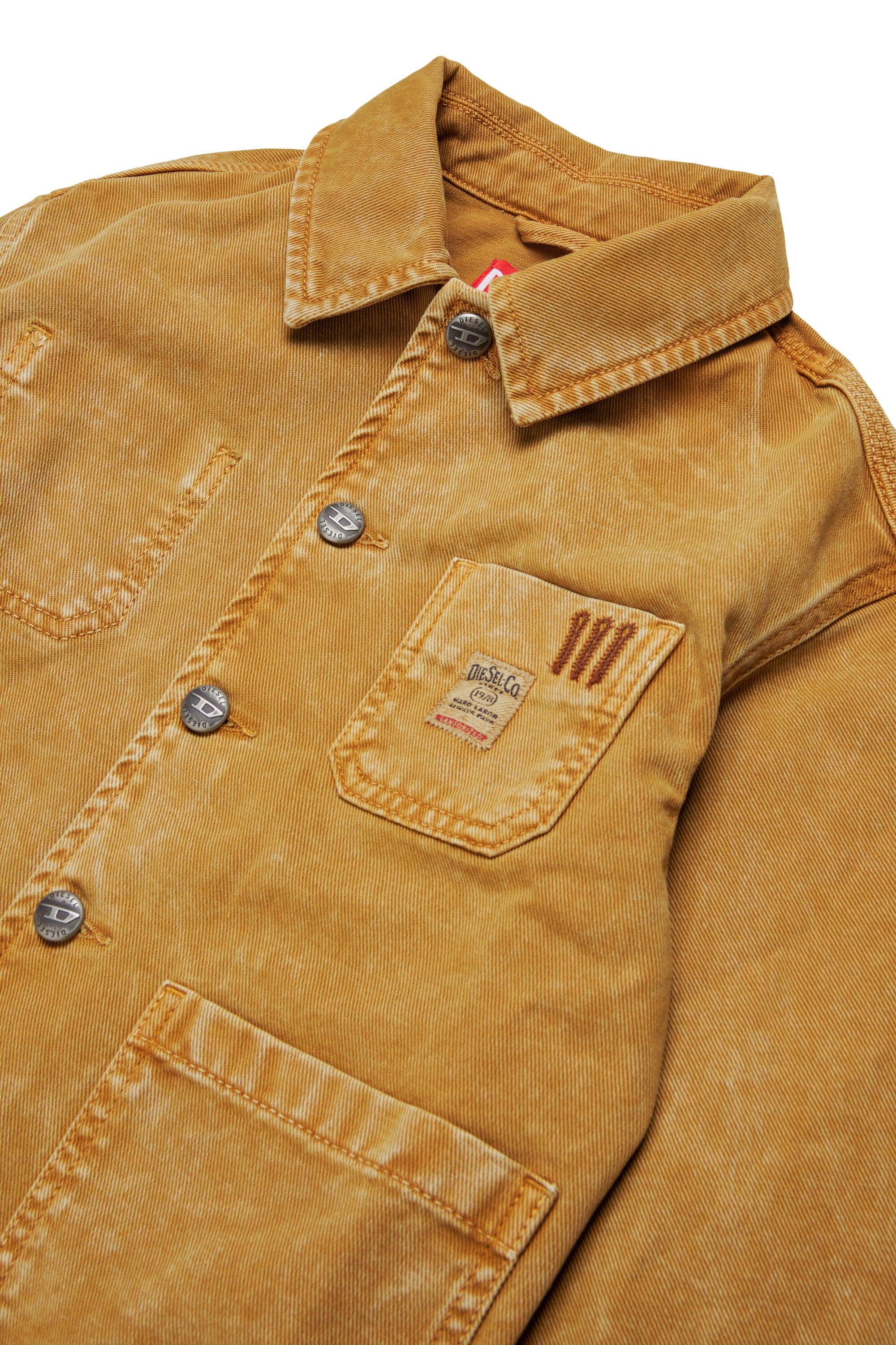 Veste en denim avec logo imprimé