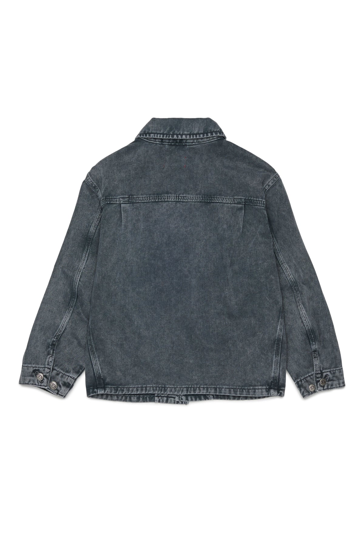 Denim jacket with printed logo