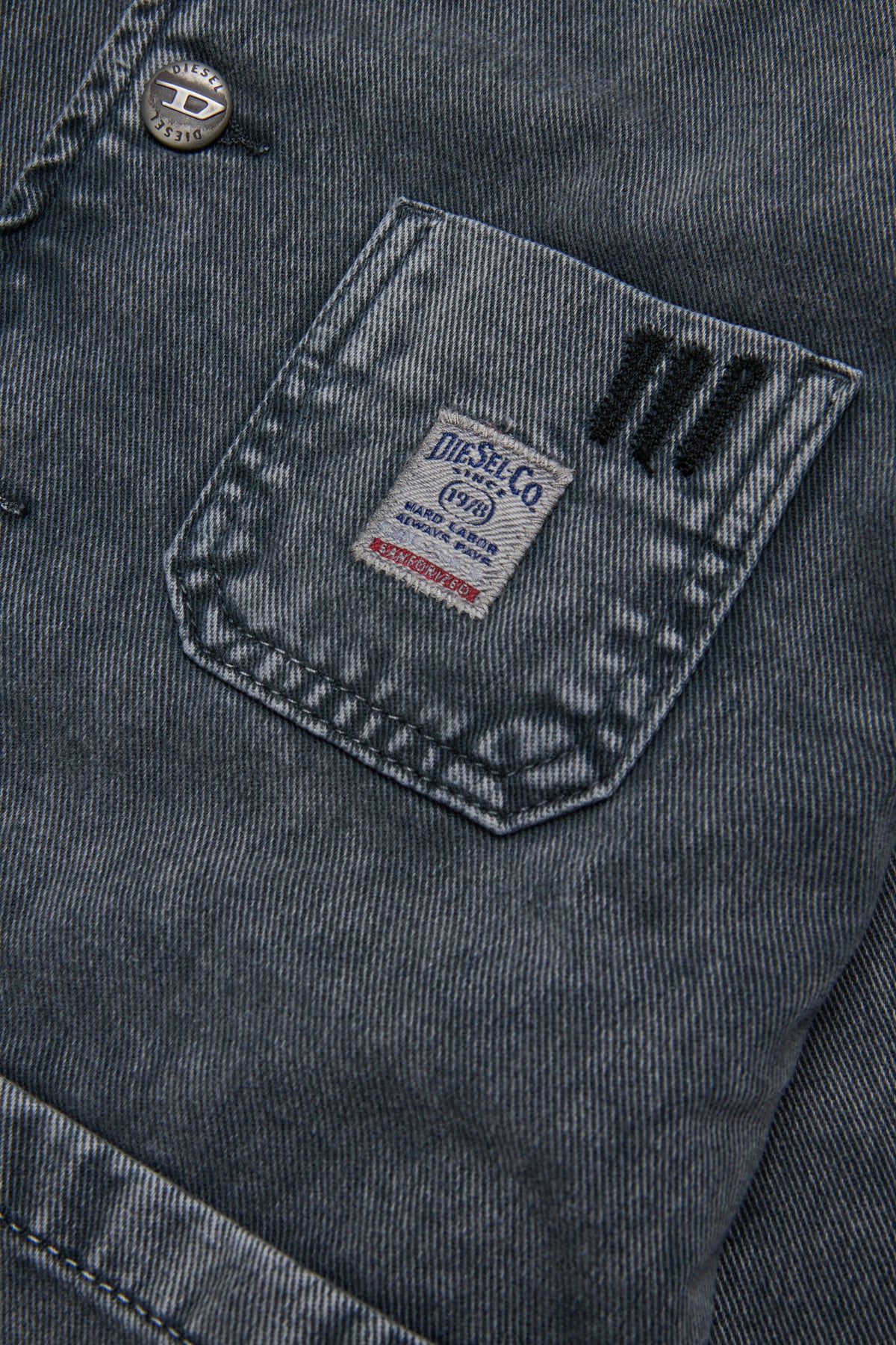 Veste en denim avec logo imprimé