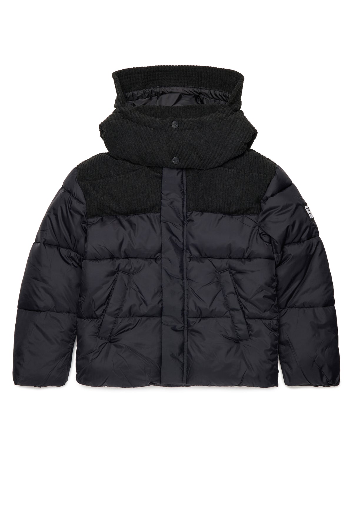 Chaqueta acolchada con logotipo