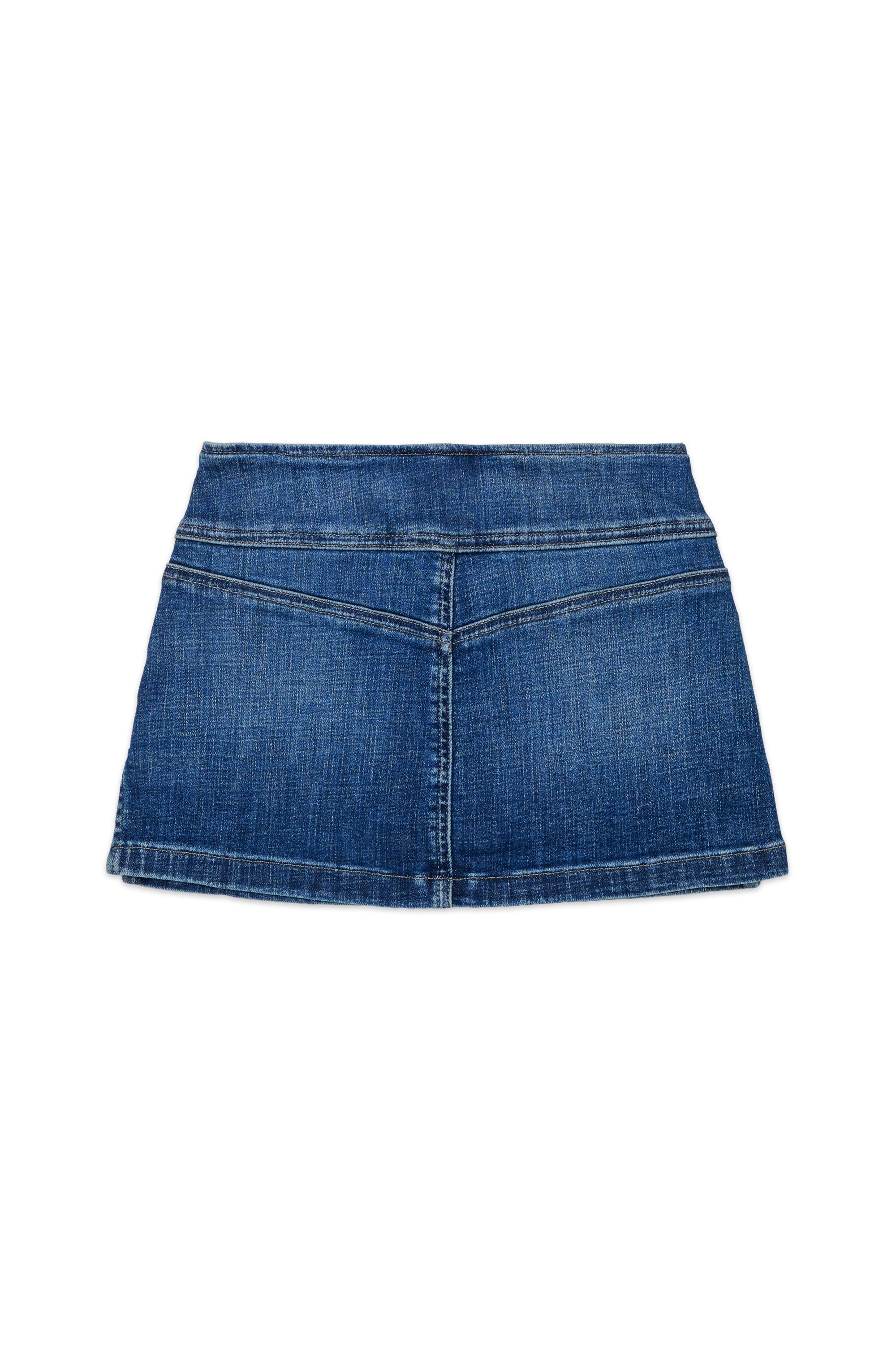 Jupe courte en denim cinq poches