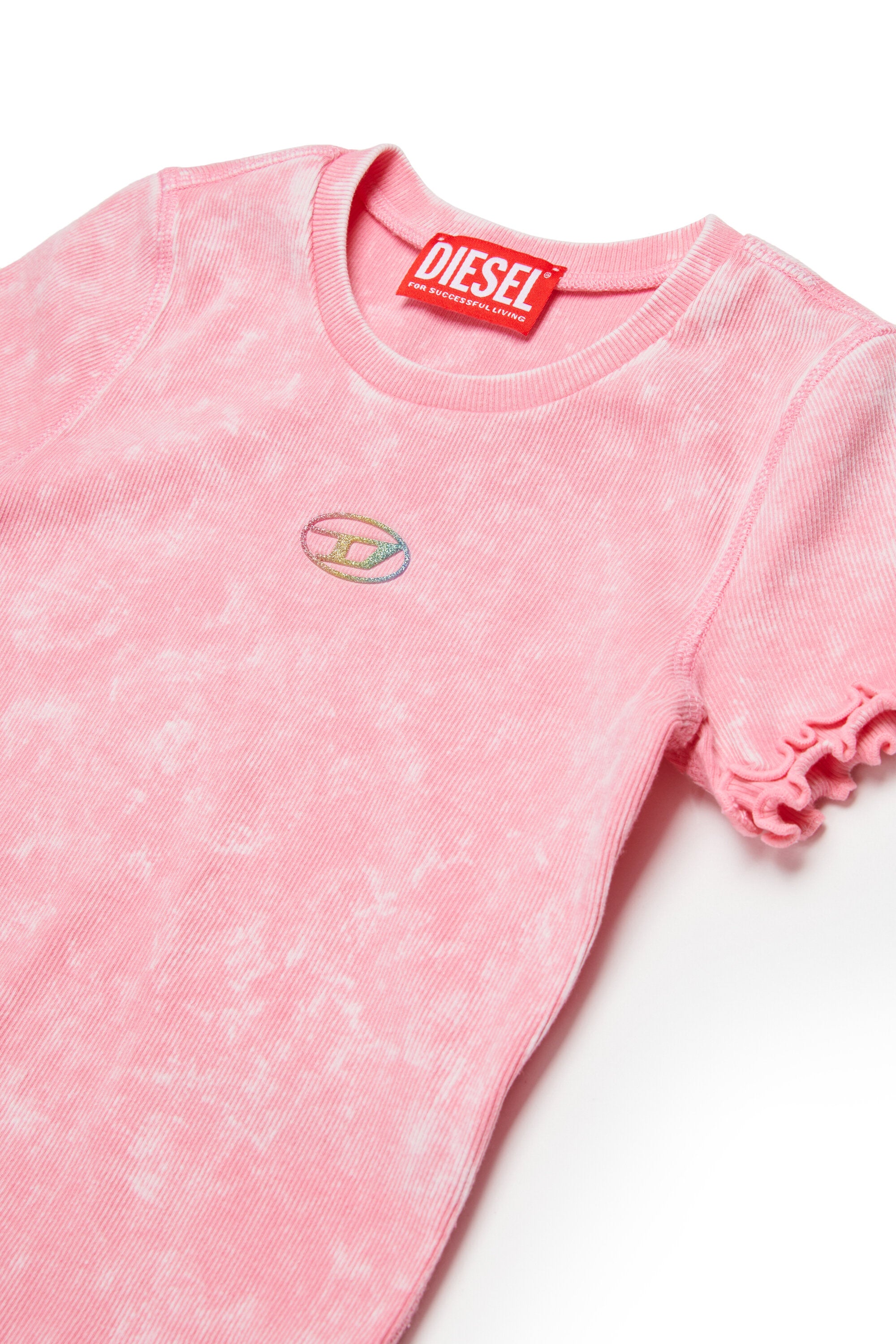 Camiseta de cuello redondo con logo