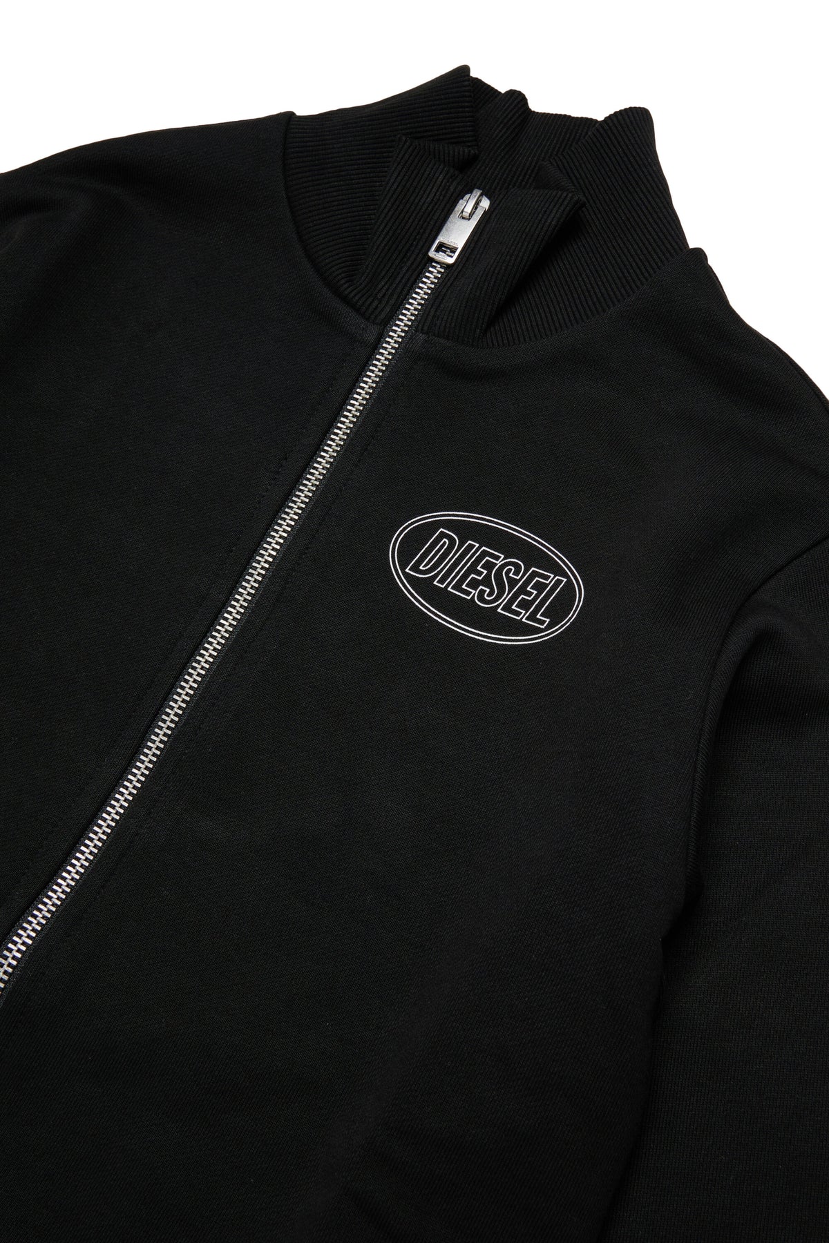 Sudadera con cremallera completa y logo