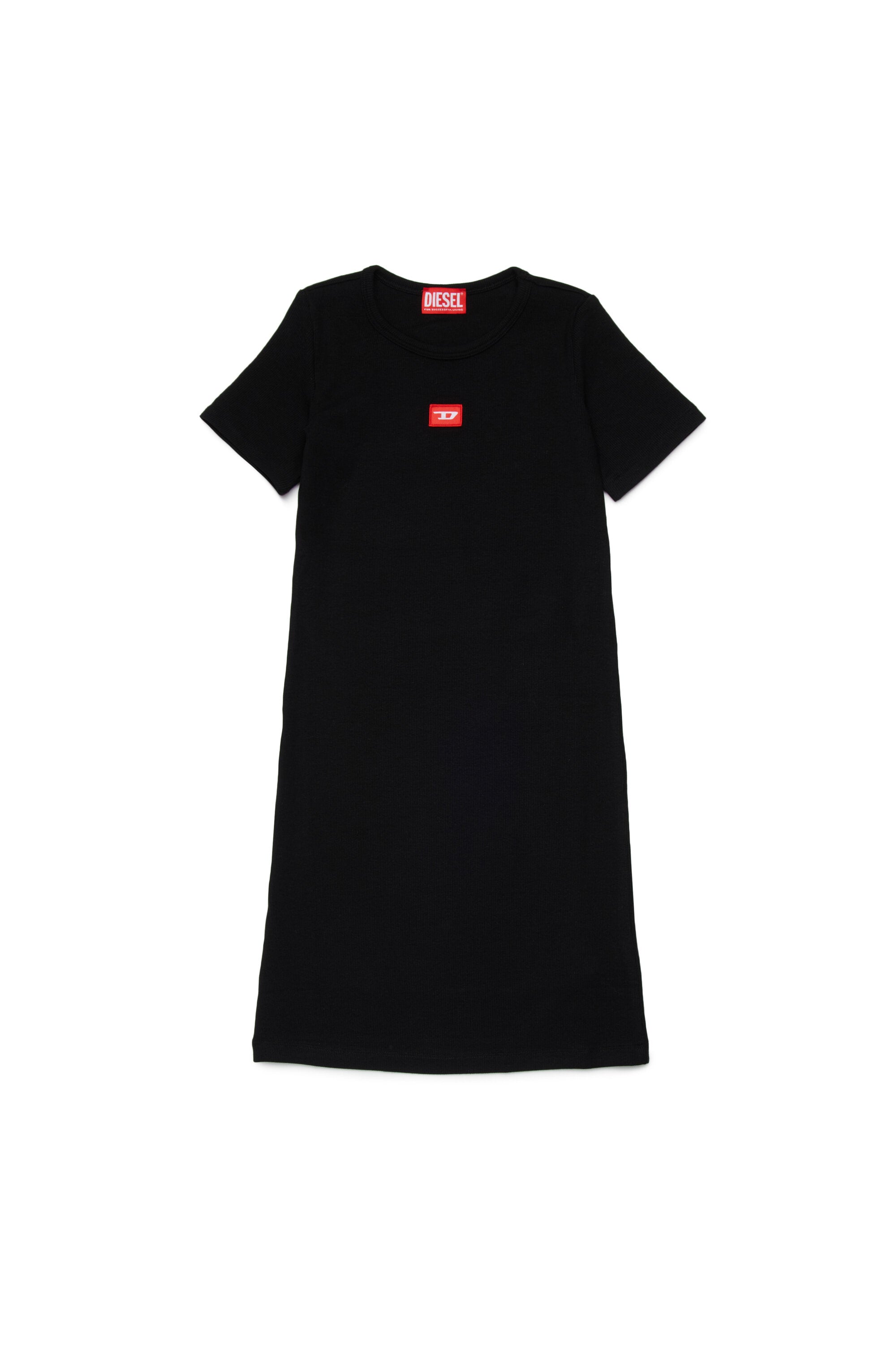 Robe longue avec écusson logo D