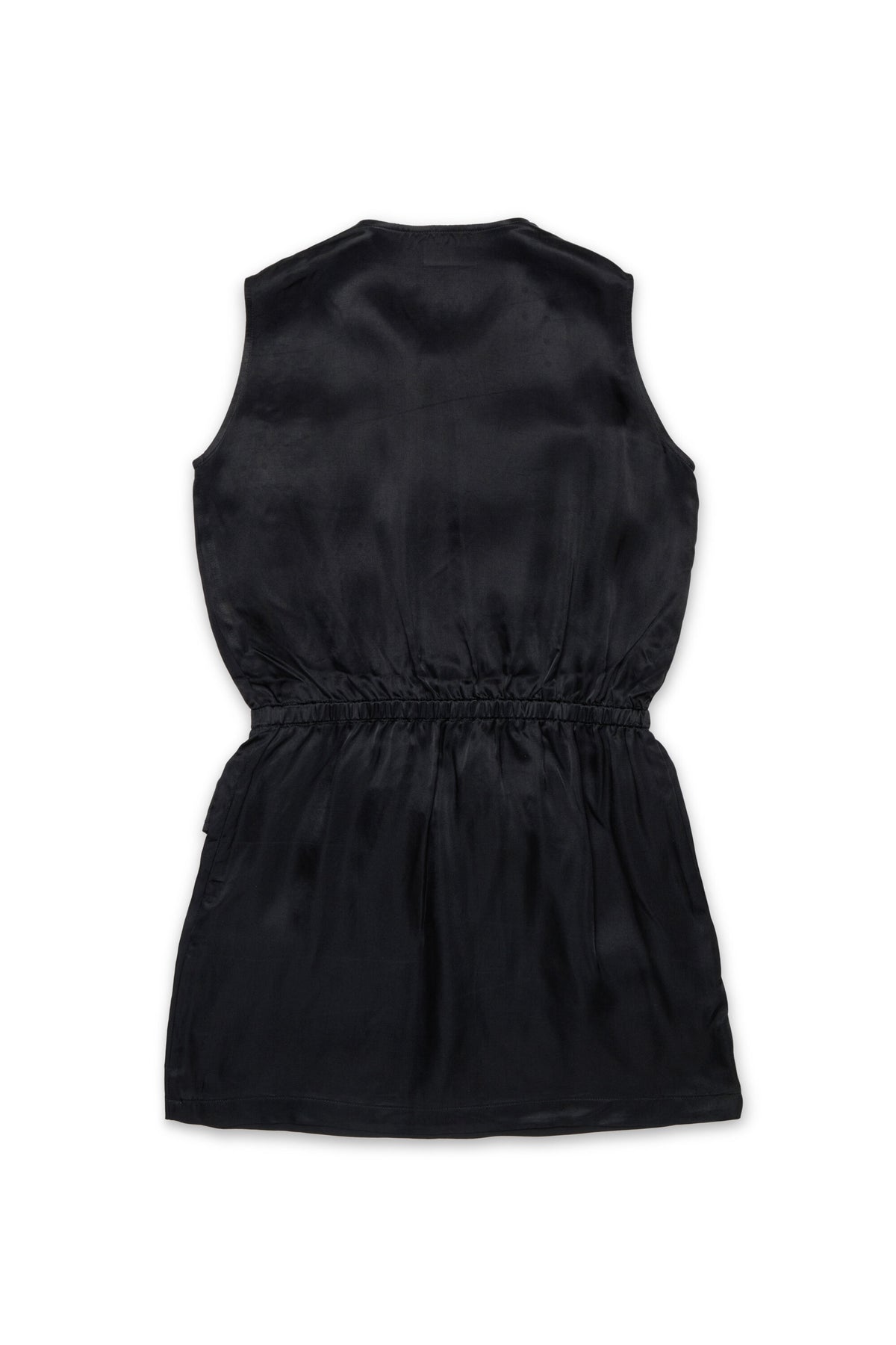 Sleeveless dress with logo