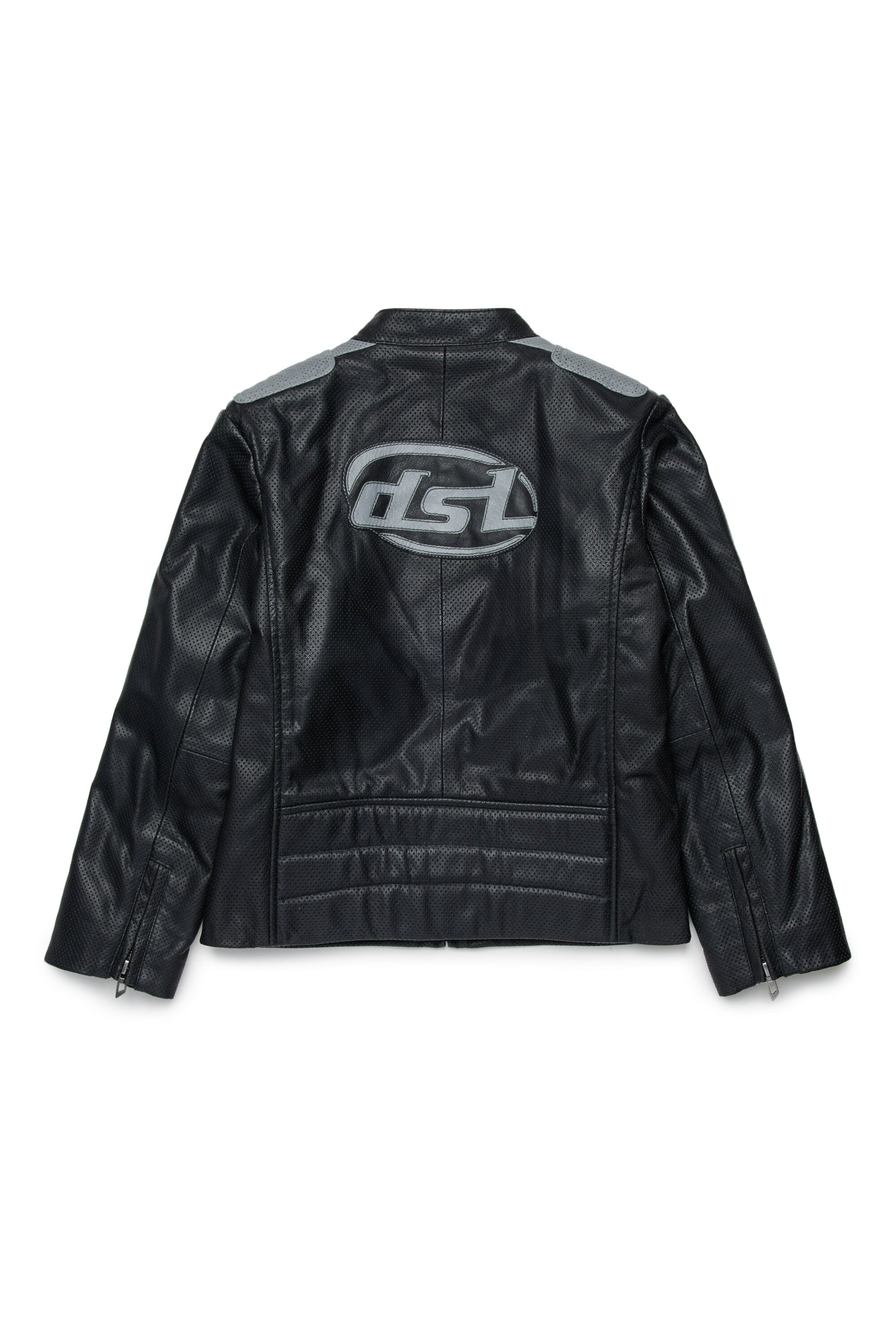 Veste biker avec logo imprimé