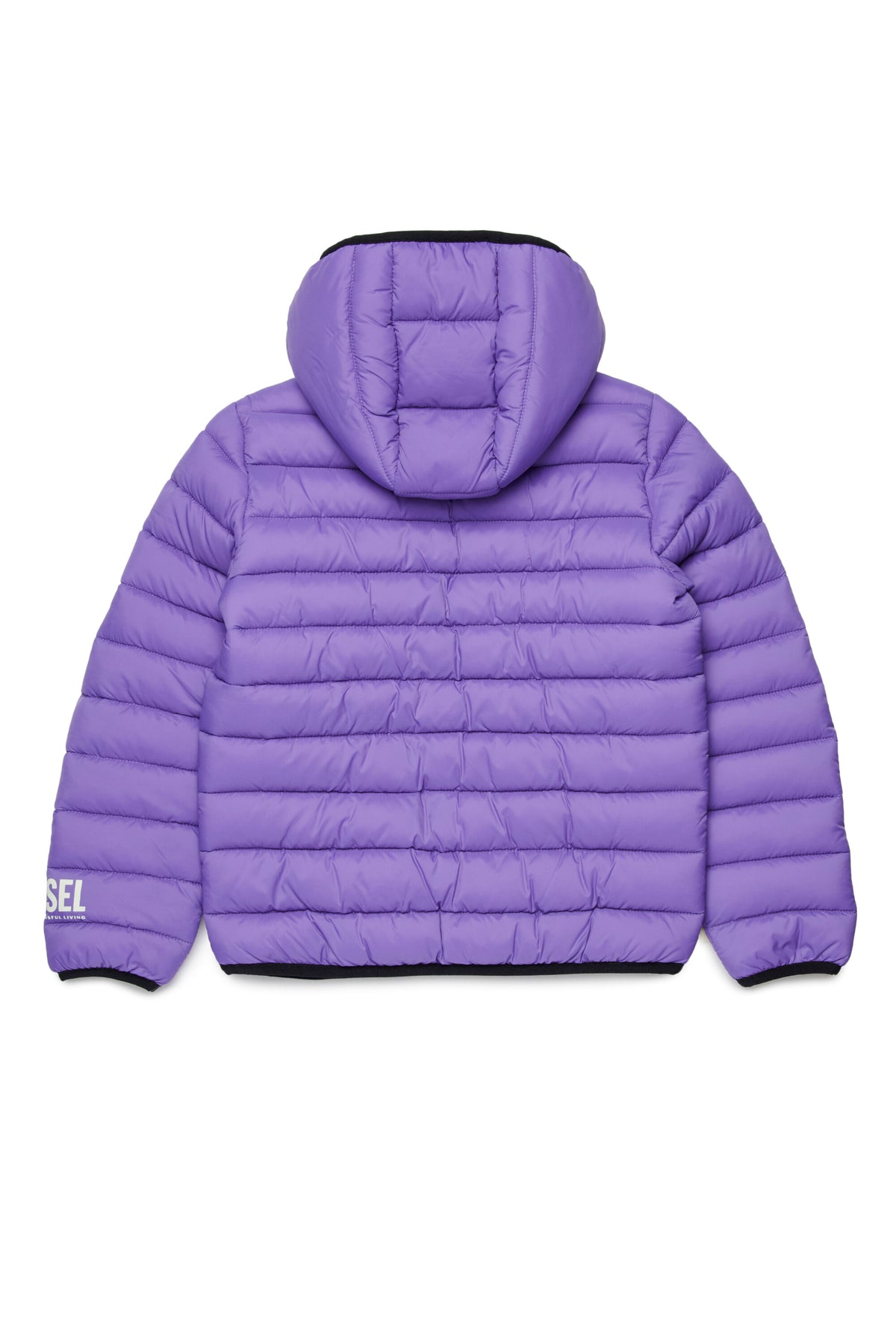 Padded jacket with printed logo