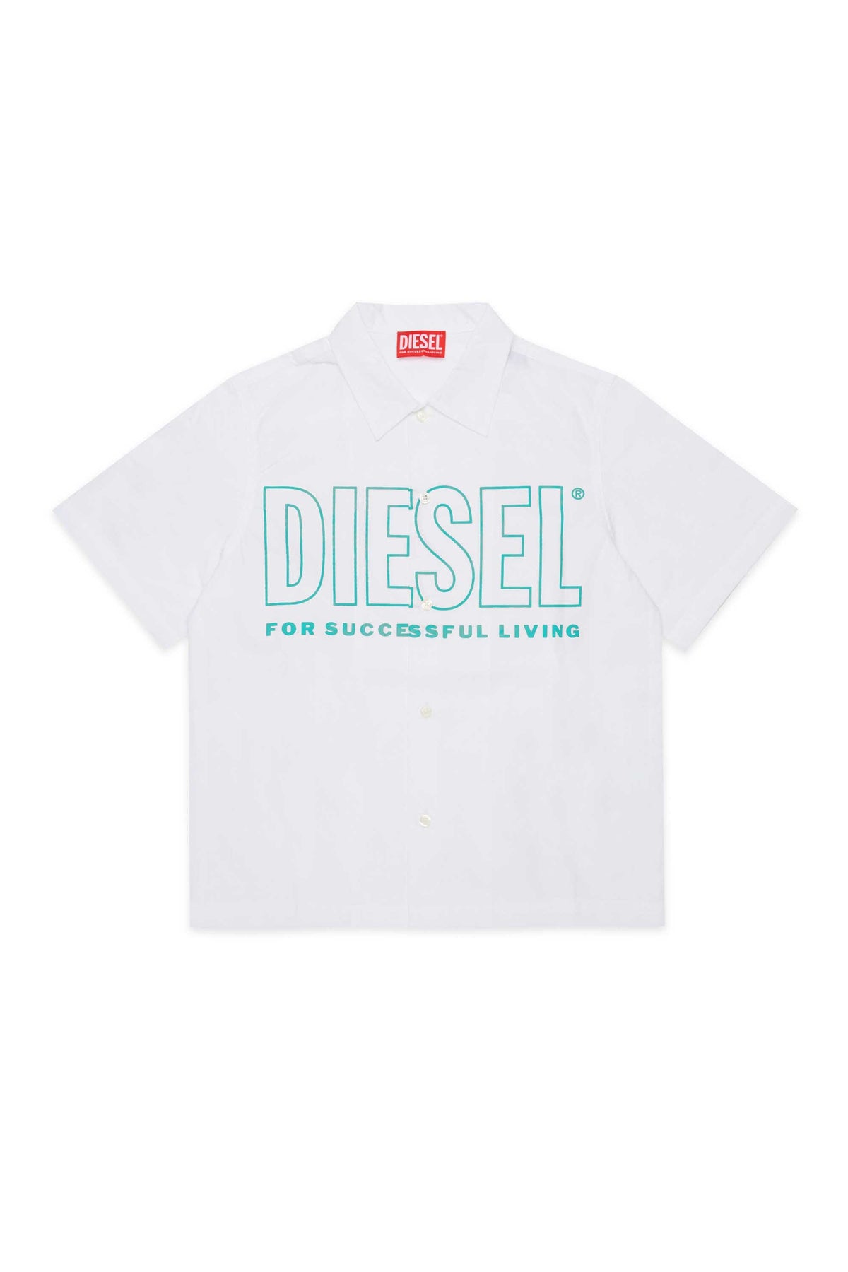 Short-sleeved shirt with logo