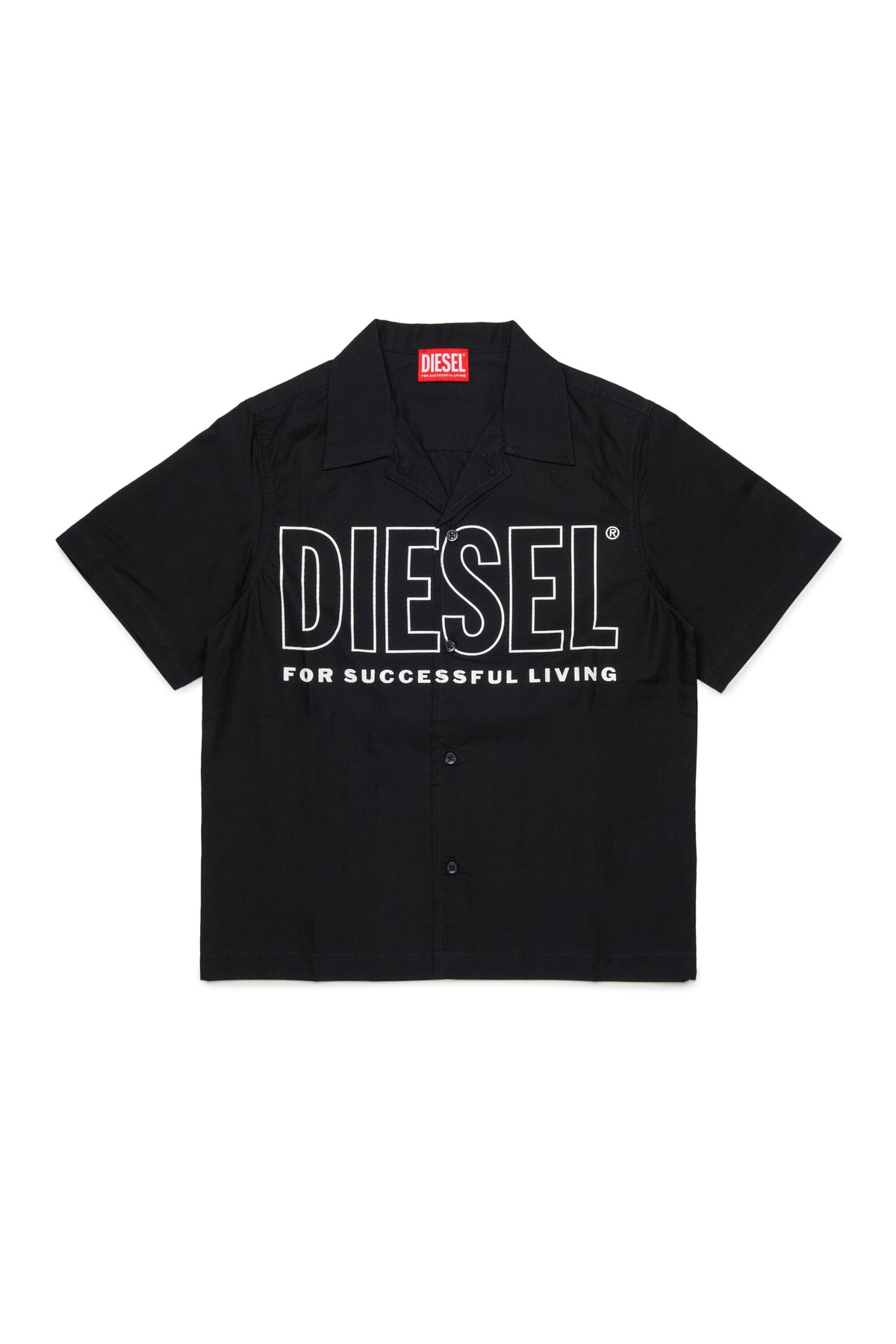 Short-sleeved shirt with logo