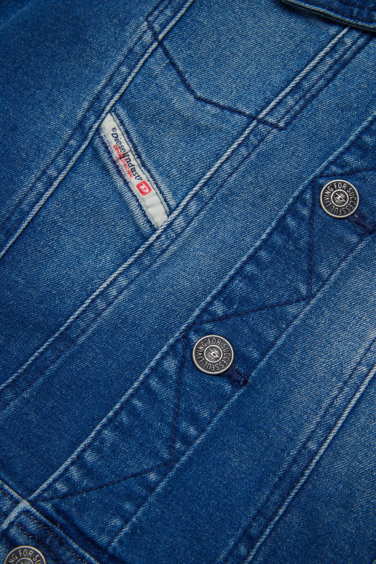 Veste en denim avec logo