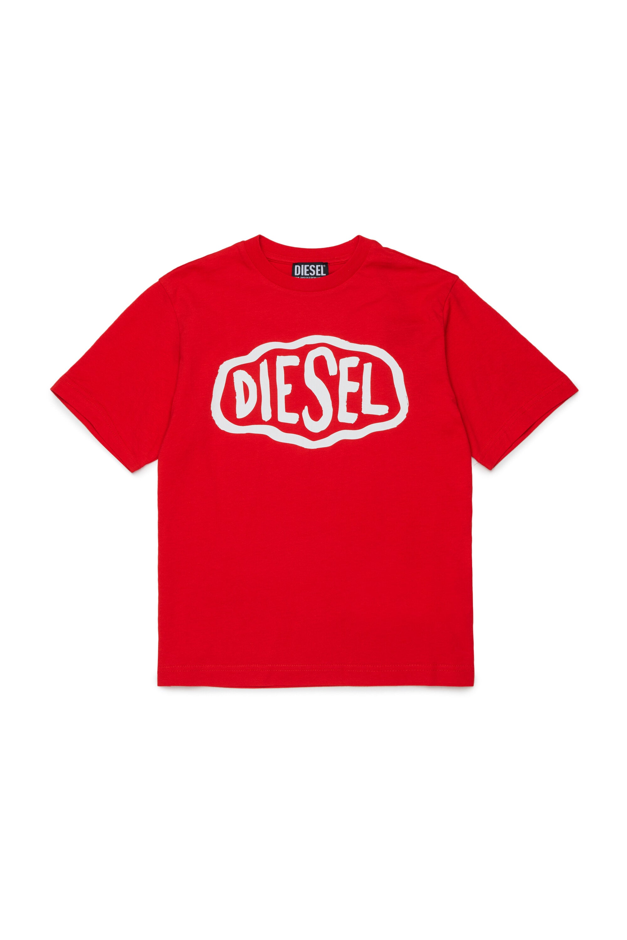 Camiseta de cuello redondo con logo