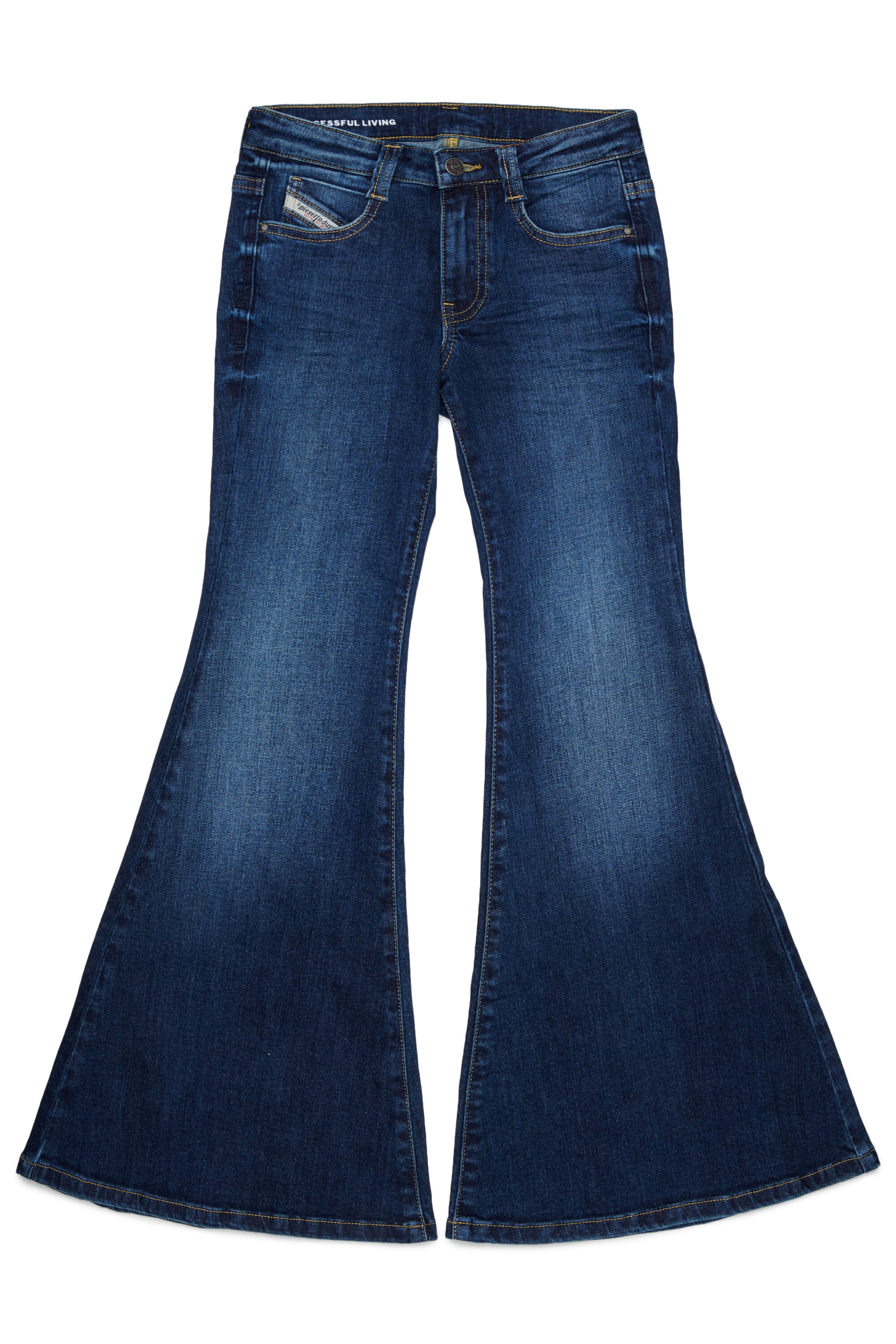 Jean flare fit bleu moyen - D-Blys