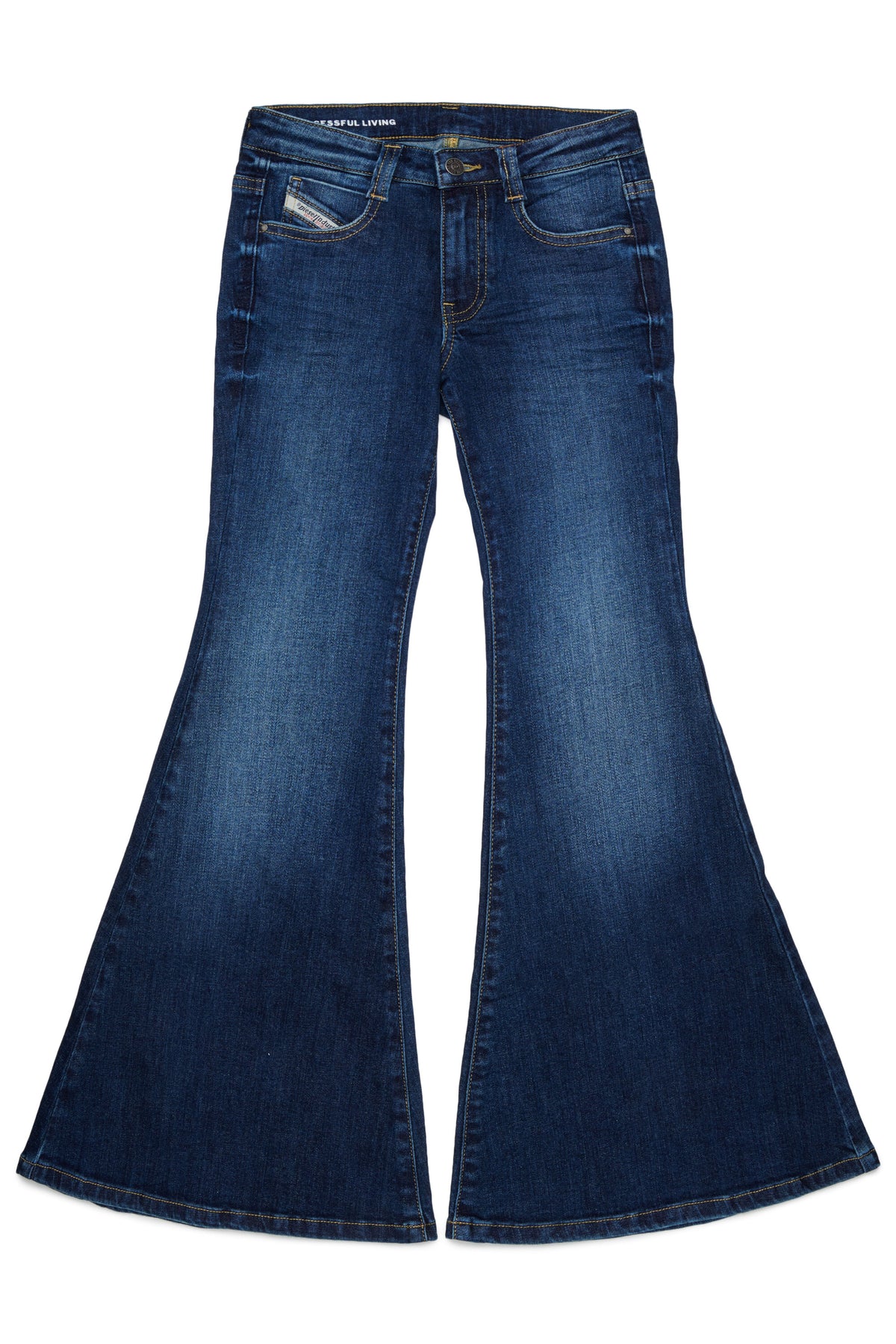 Jean flare fit bleu moyen - D-Blys