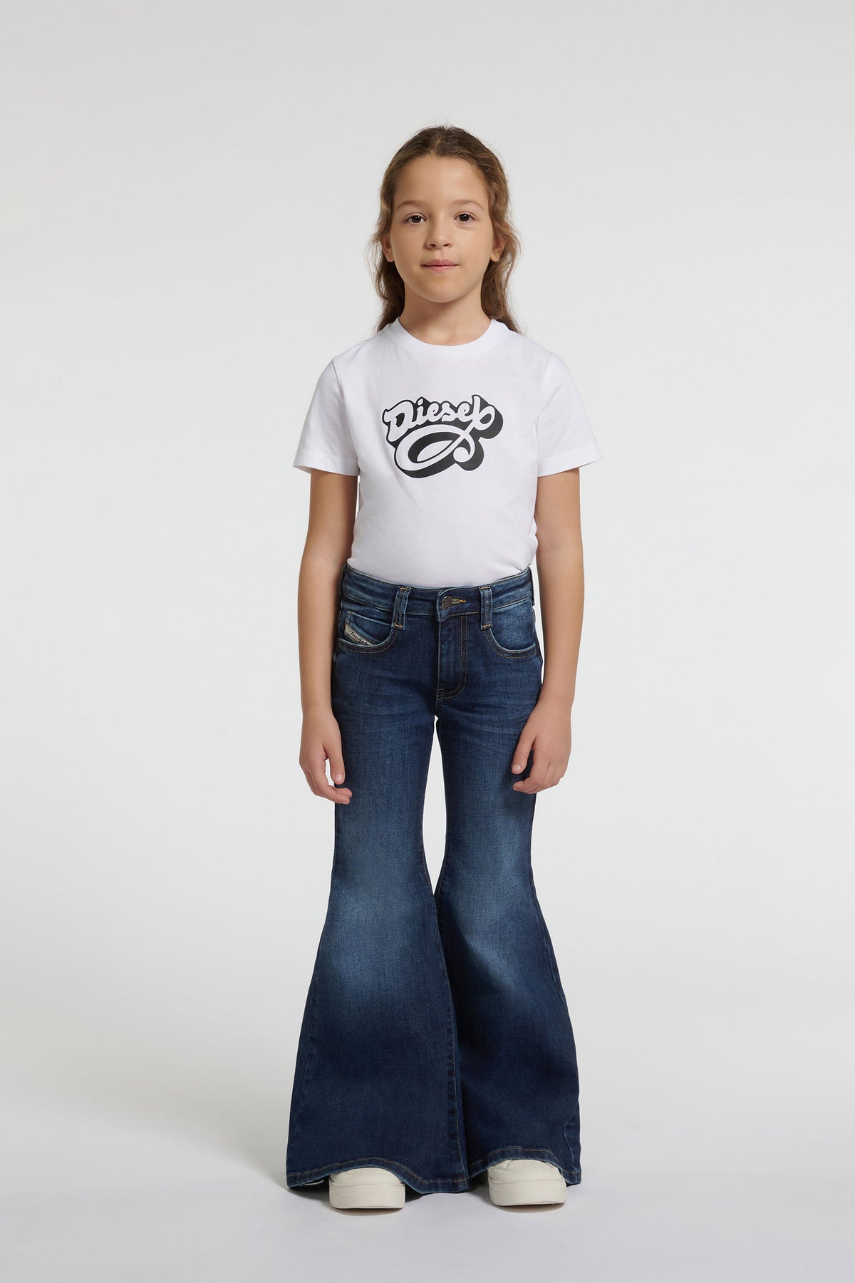 Jean flare fit bleu moyen - D-Blys