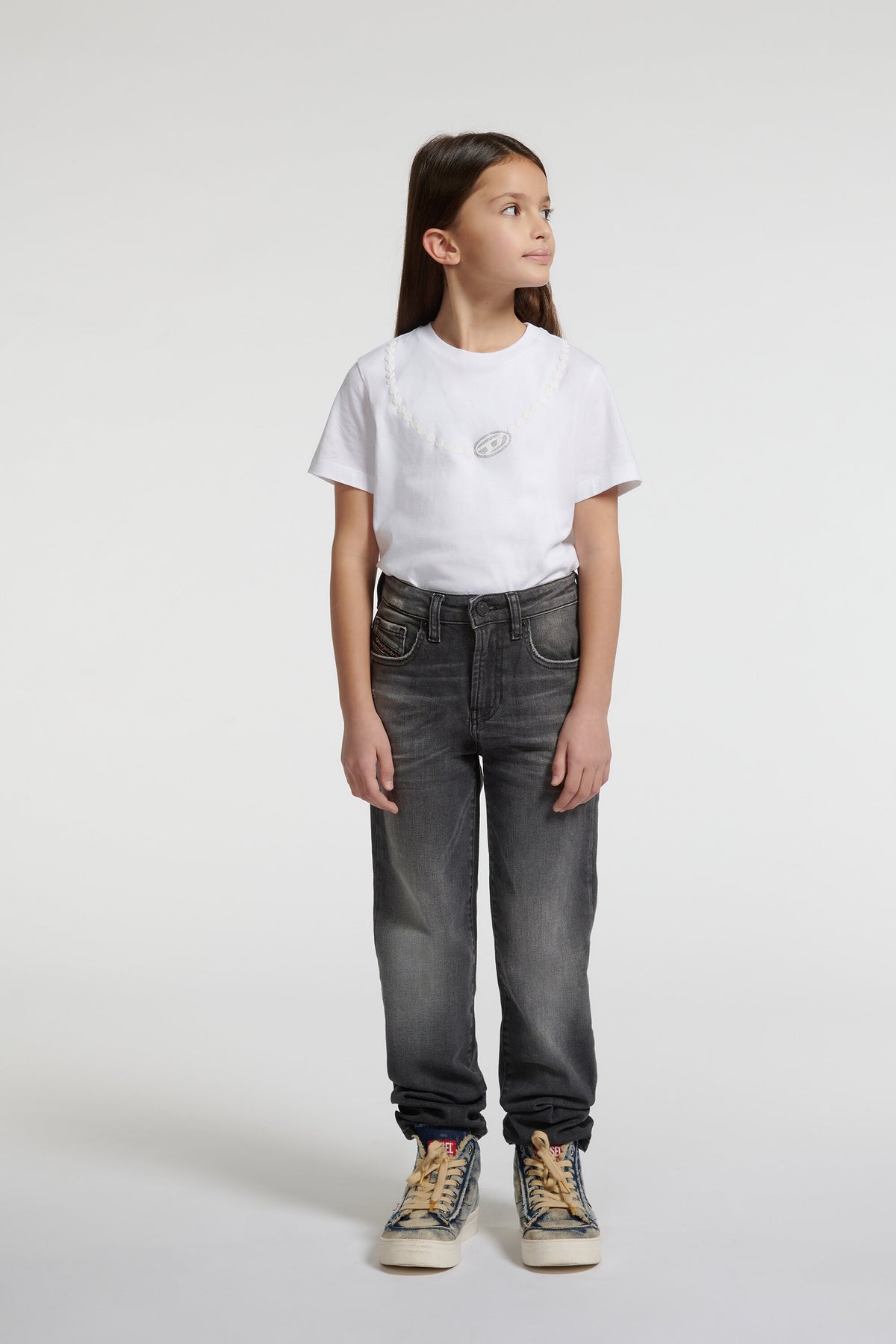 Jeans coupe regular gris - D-Ilia