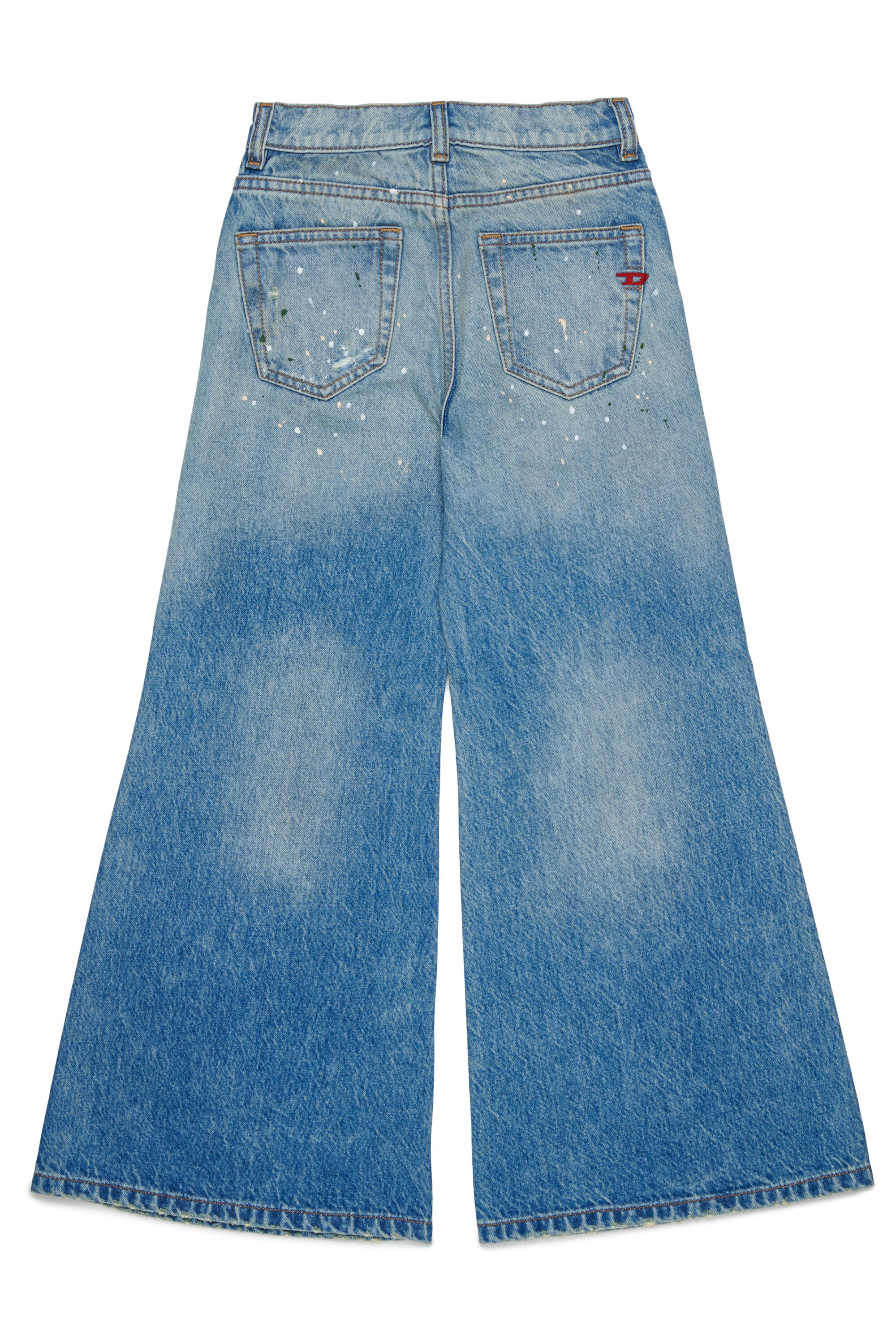 Jeans coupe flare effet usé - D-Aromy