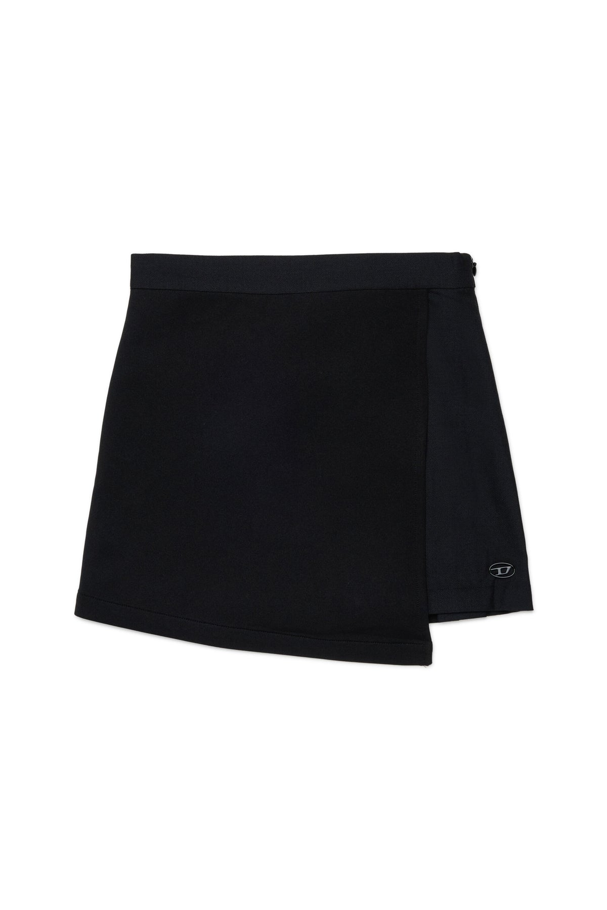 Pleated skirt with logo