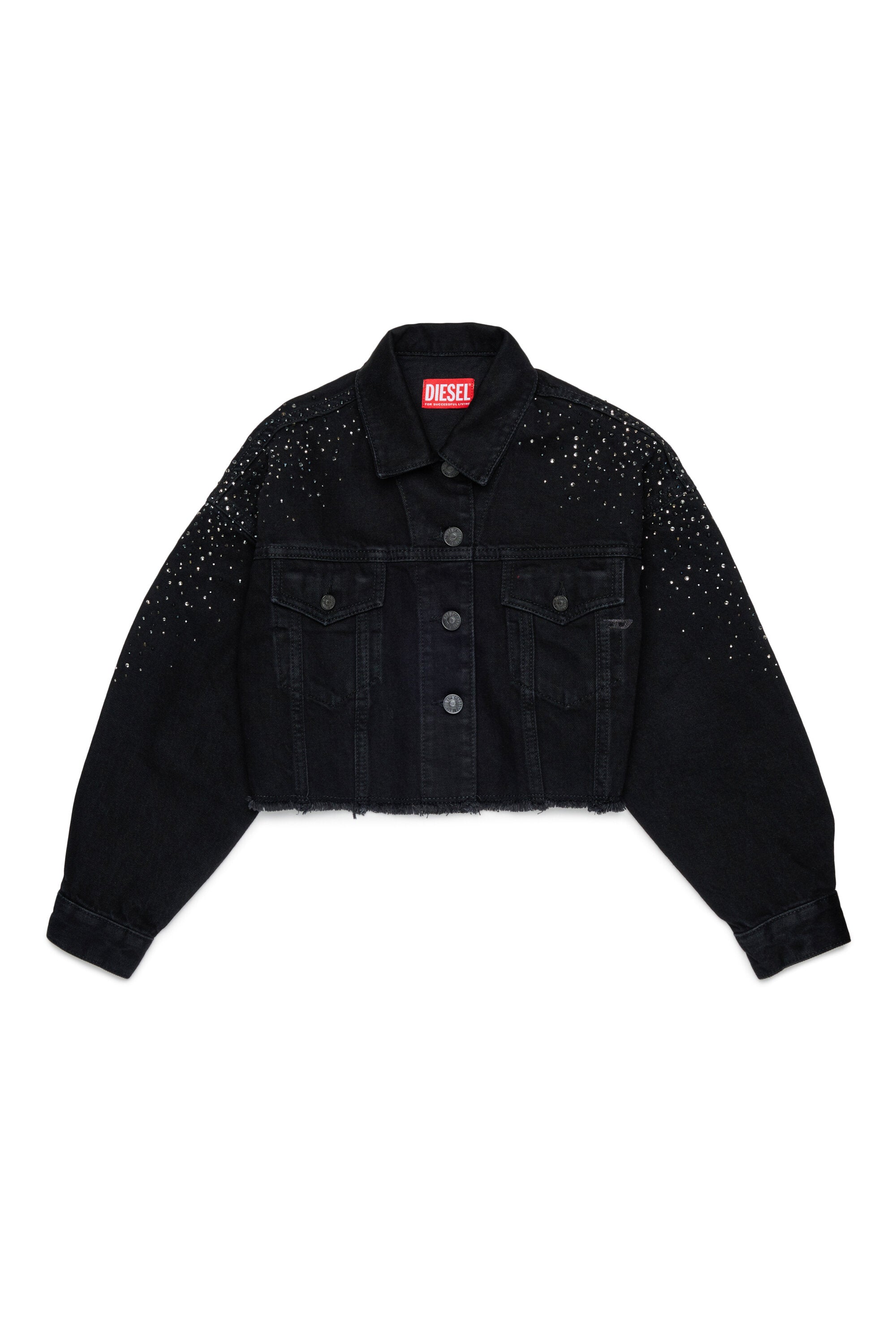 Veste en denim avec applications