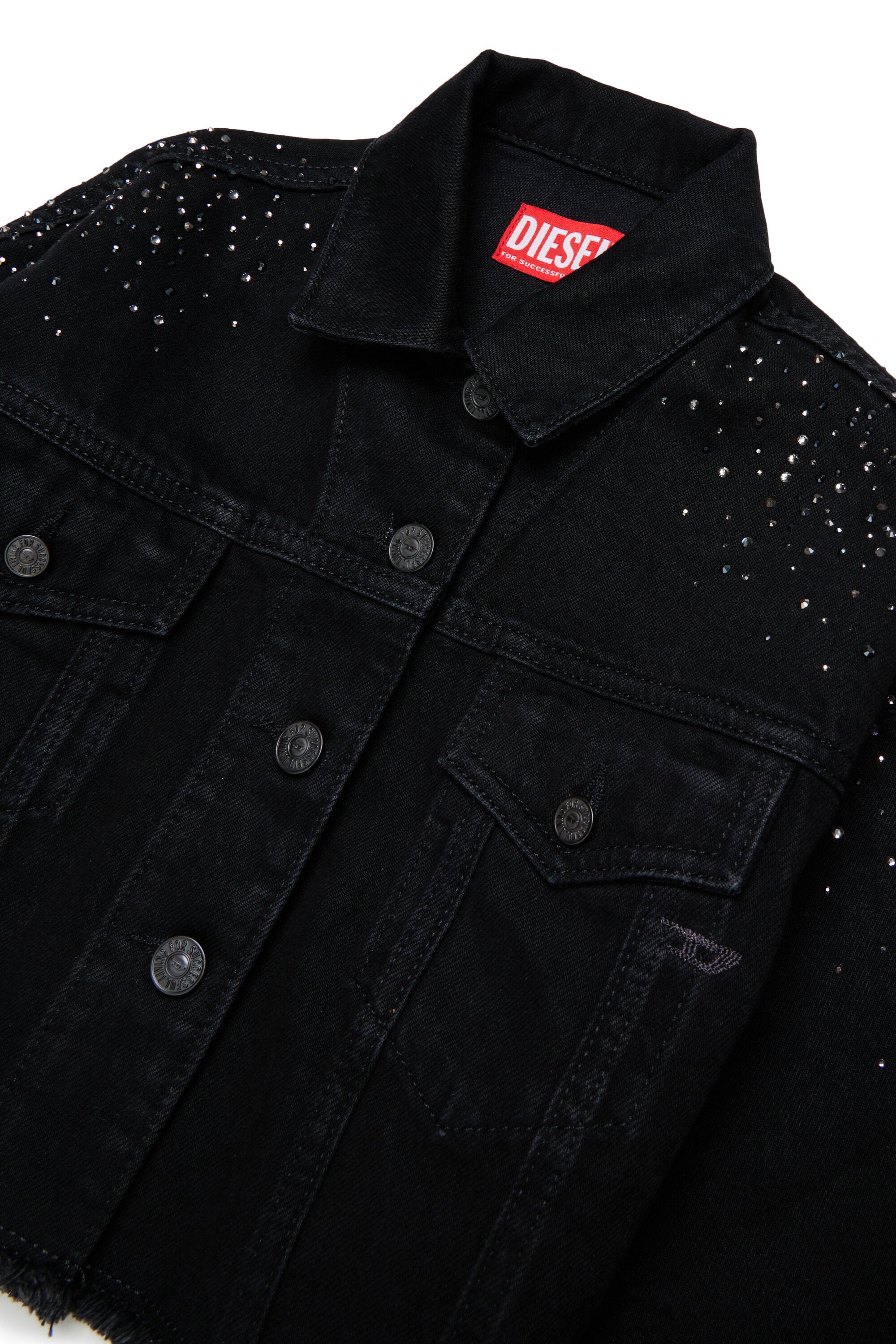 Veste en denim avec applications