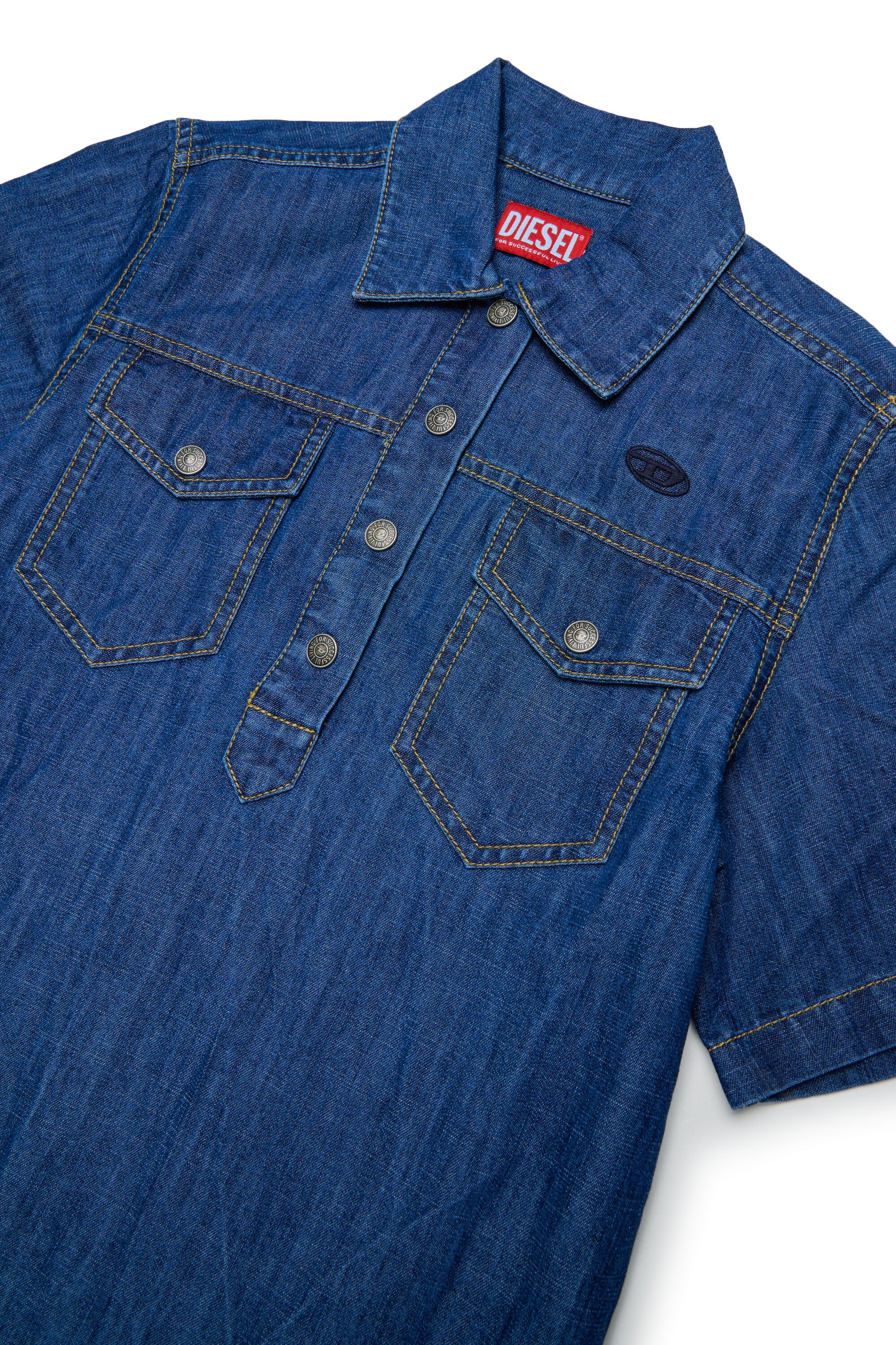 Robe en denim avec logo