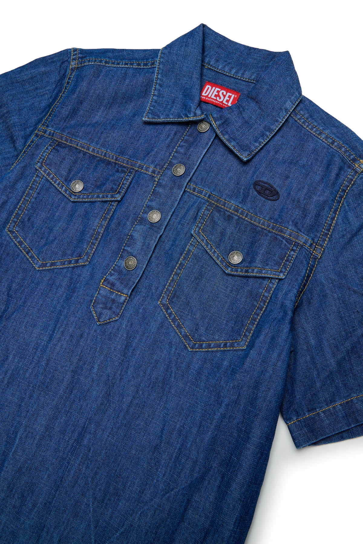 Robe en denim avec logo