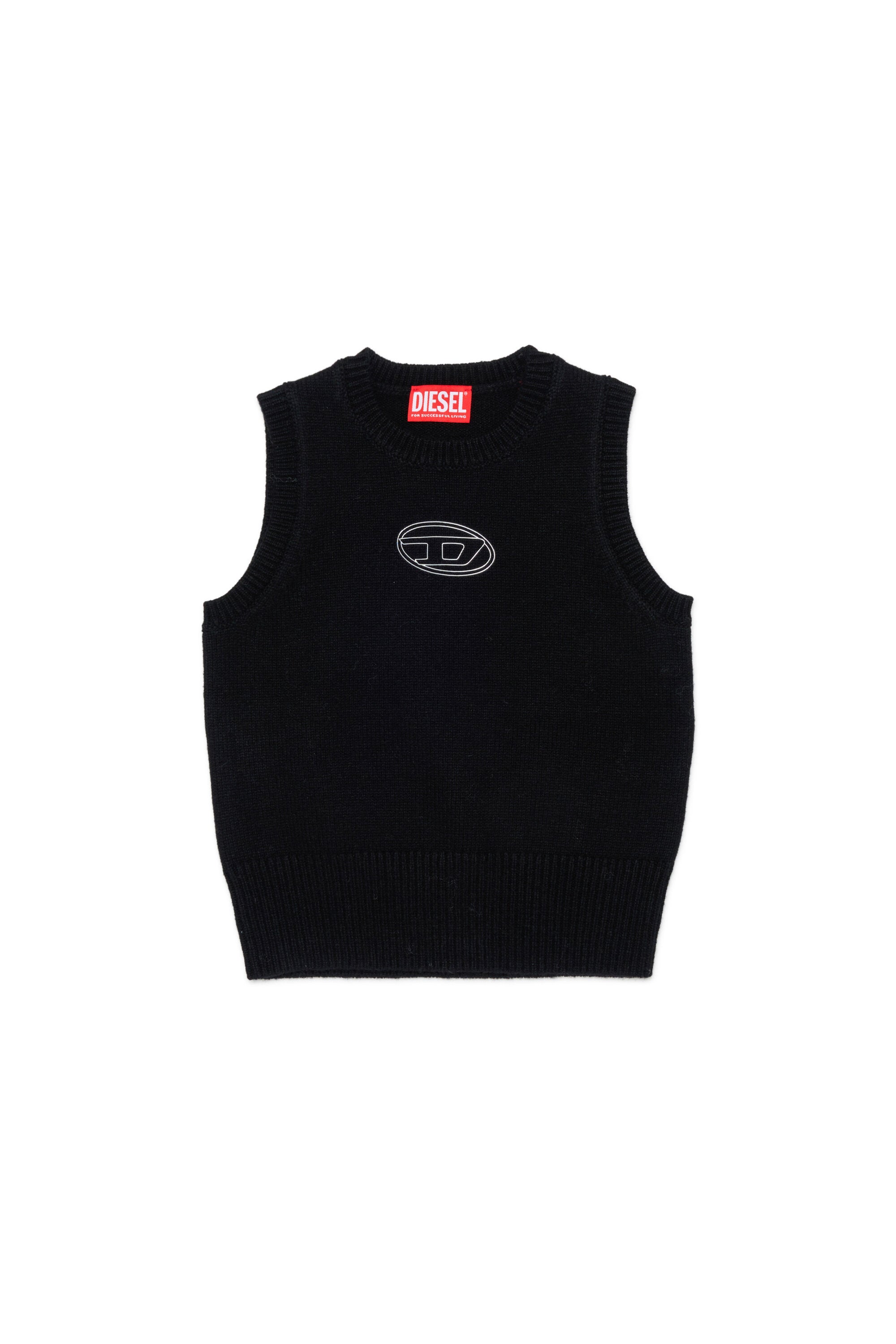 Gilet en maille avec logo