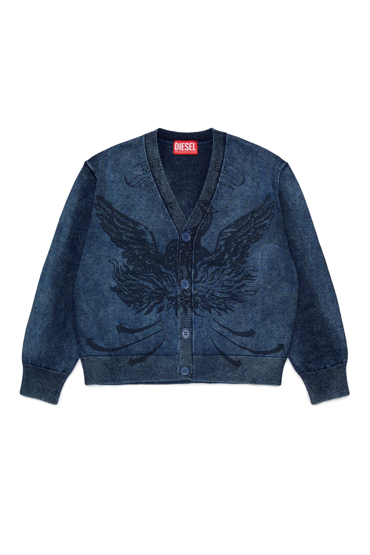 Cárdigan jacquard con logo
