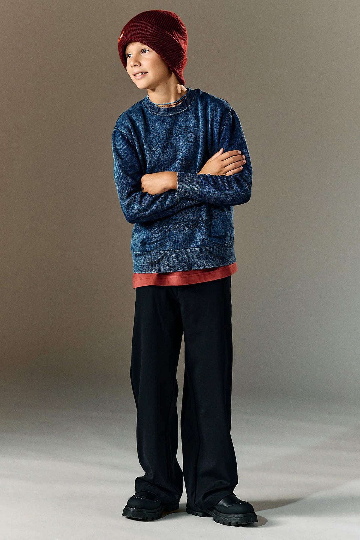 Pull ras du cou avec logo
