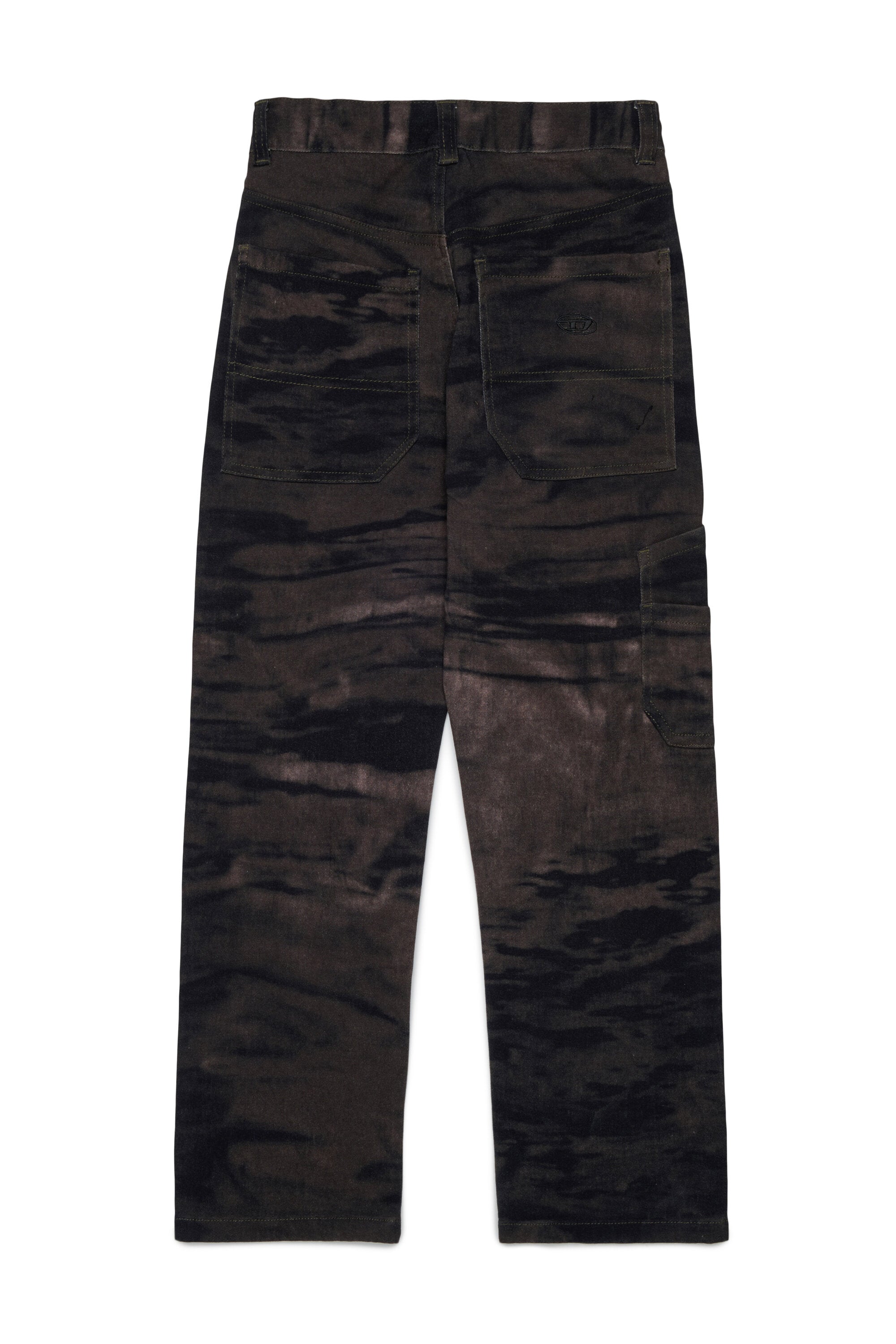 Pantalon cargo effet velours