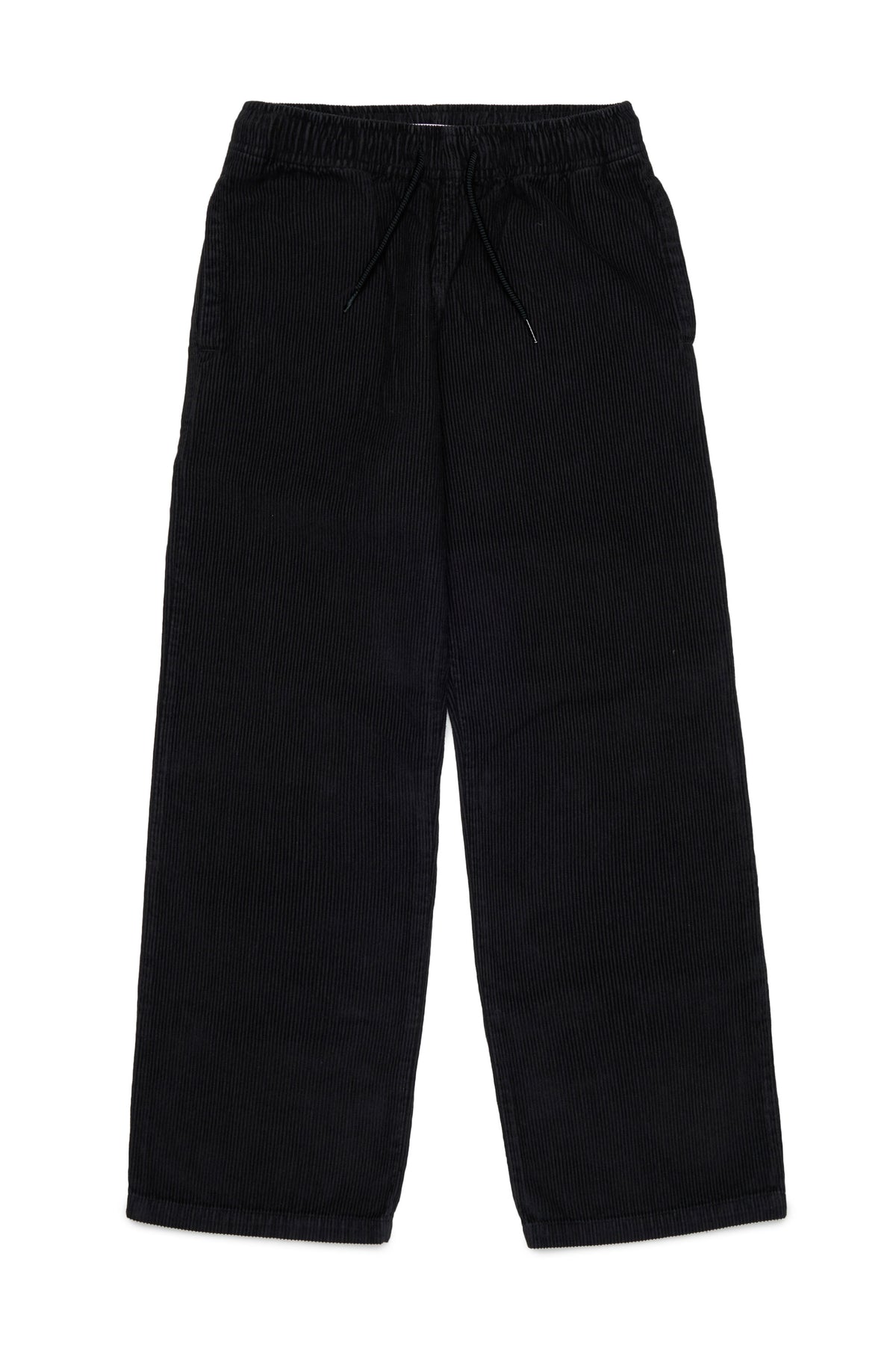 Corduroy pants with logo