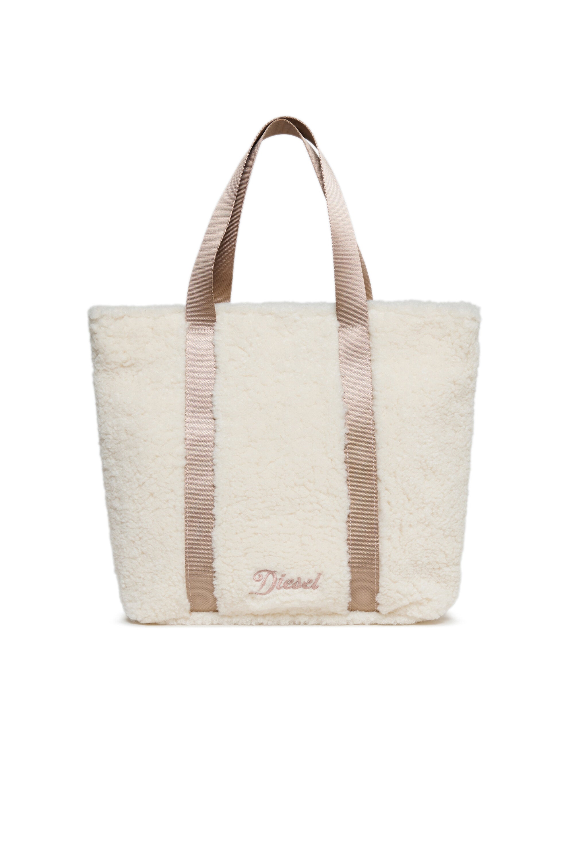 Sac effet peluche avec logo