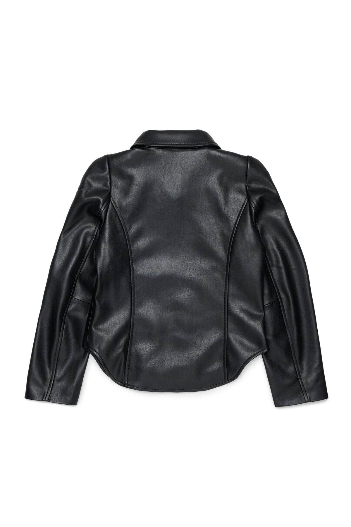 Veste biker en tissu enduit