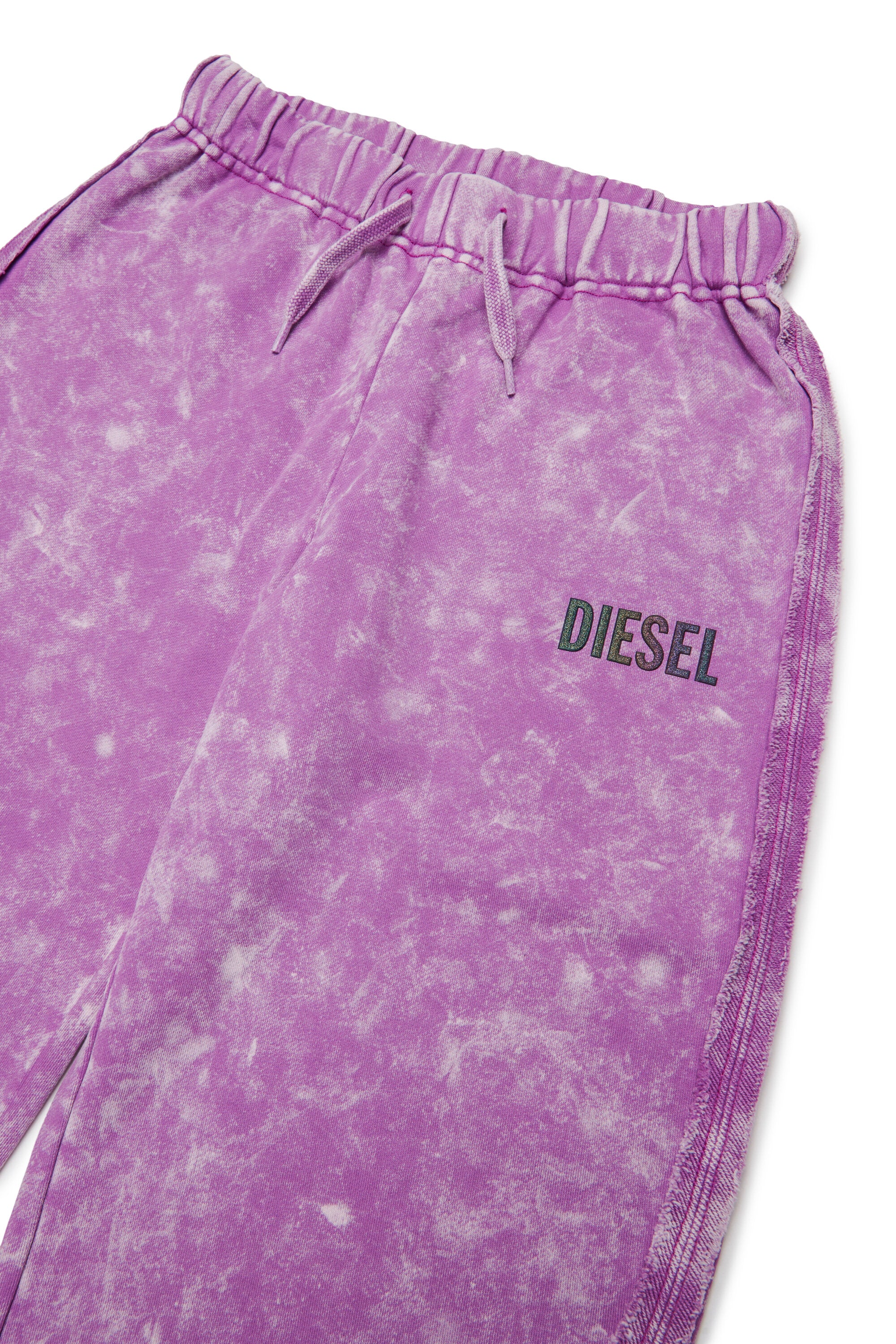 Sweatpants with washed effect and logo
