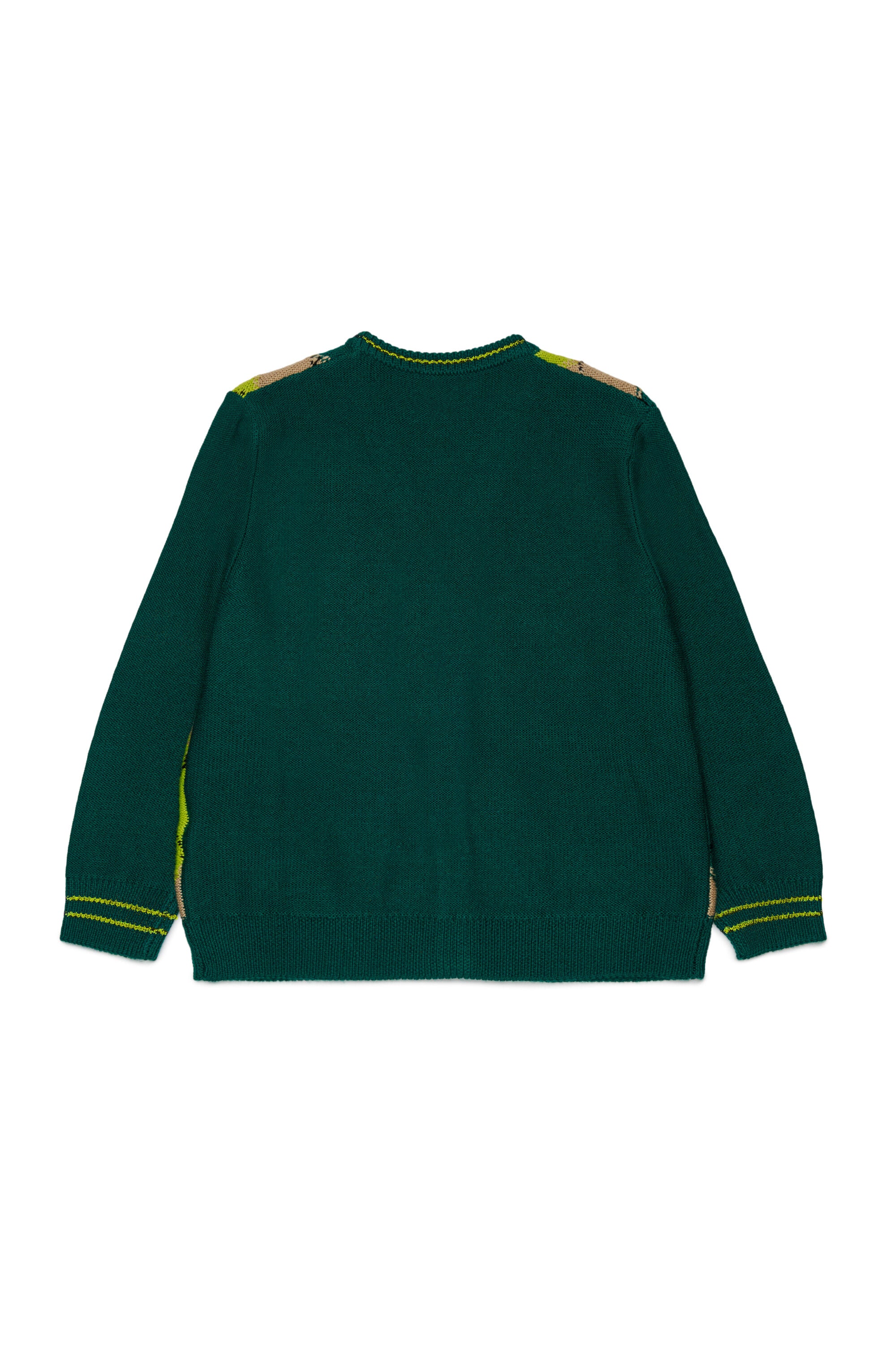 Cardigan en mélange de laine avec logo