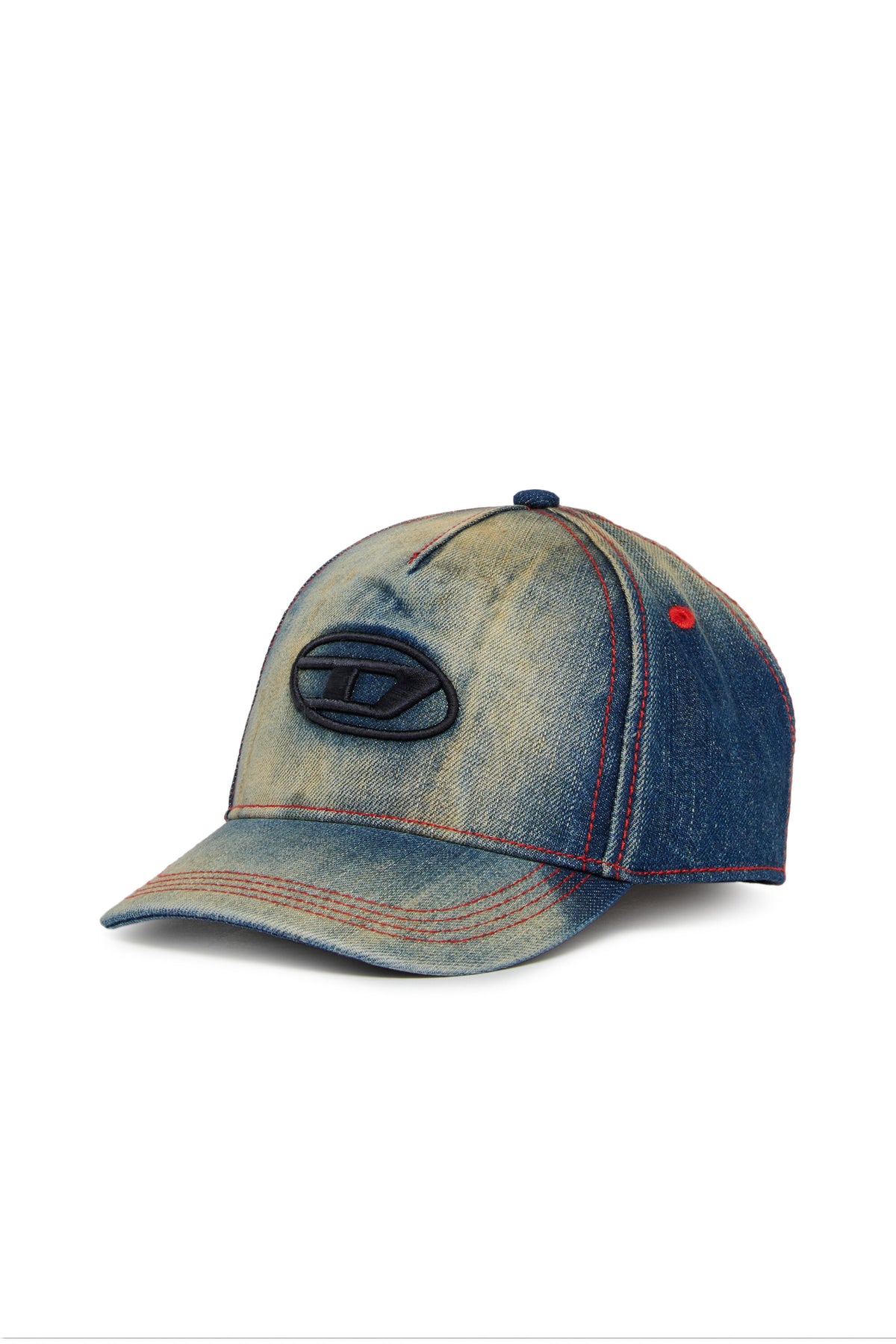 Casquette de baseball en denim avec logo