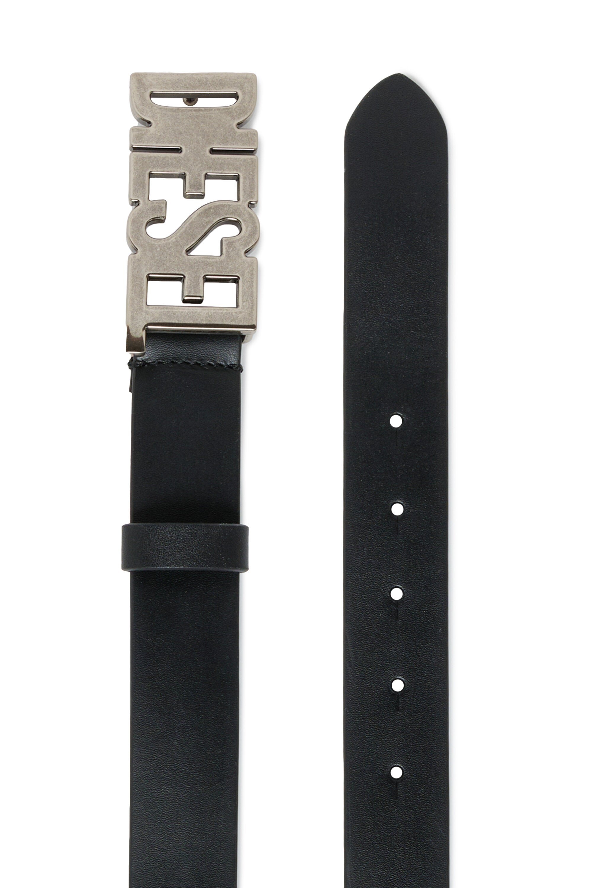 Metal logo belt