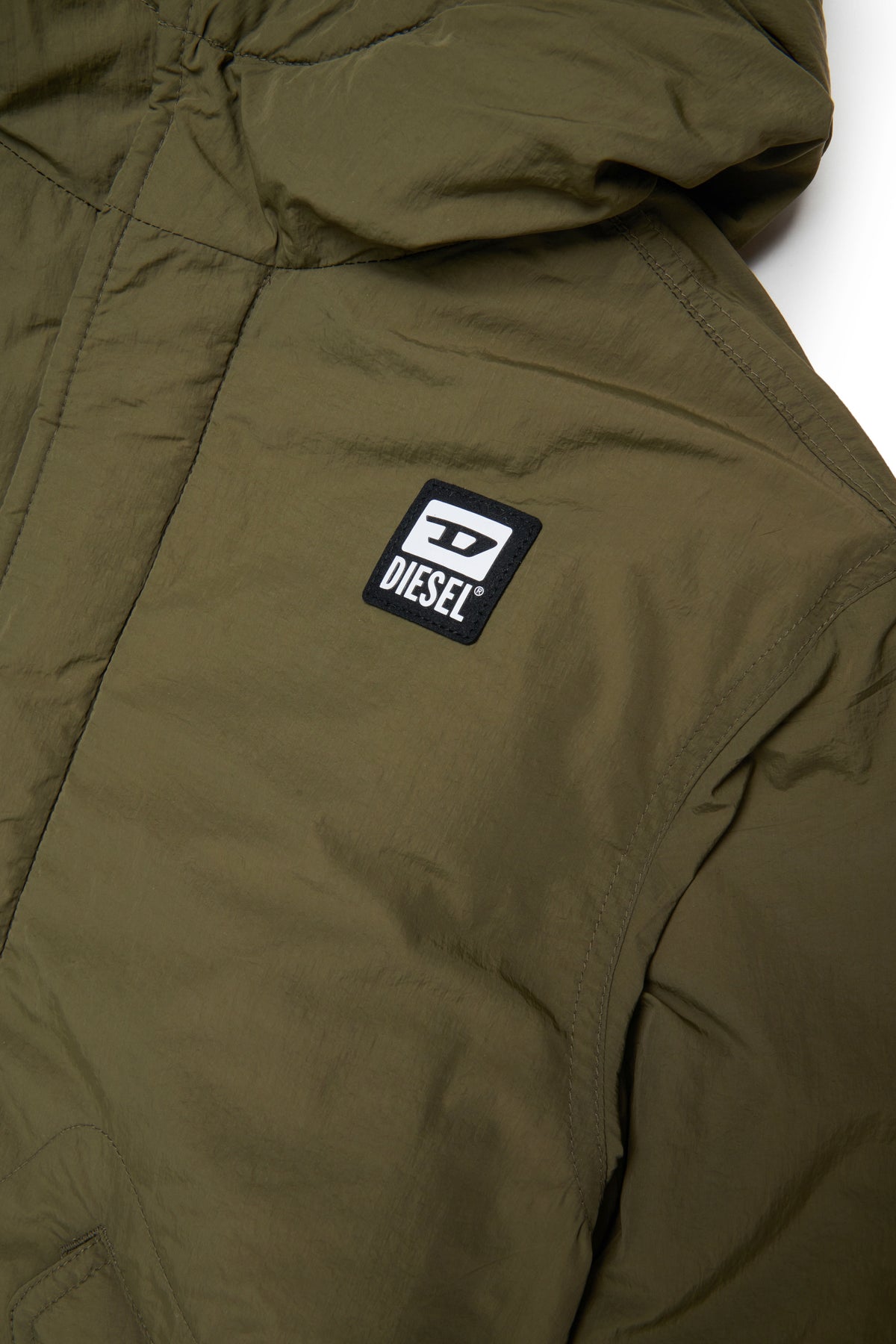 Chaqueta acolchada con logo