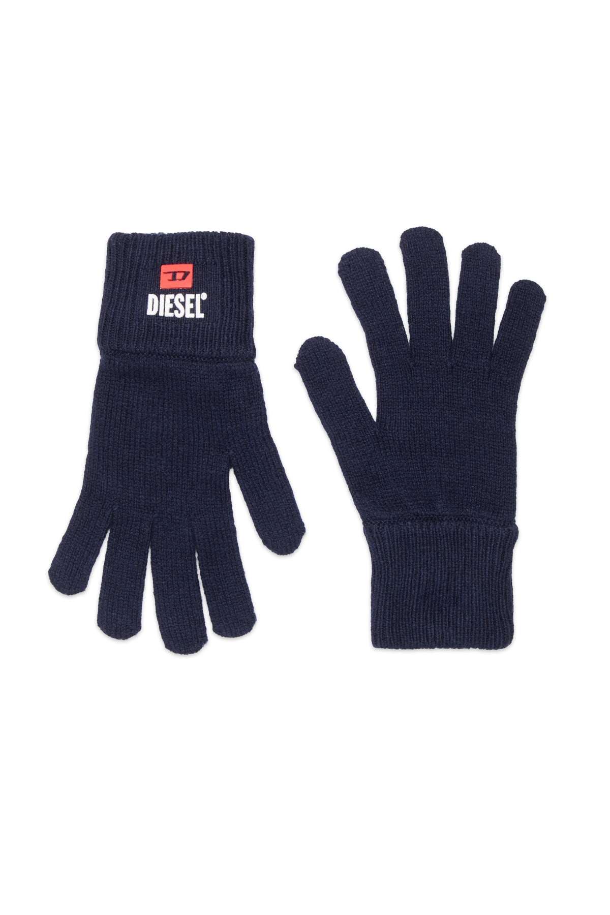 Guantes de mezcla de lana y algodón con logo