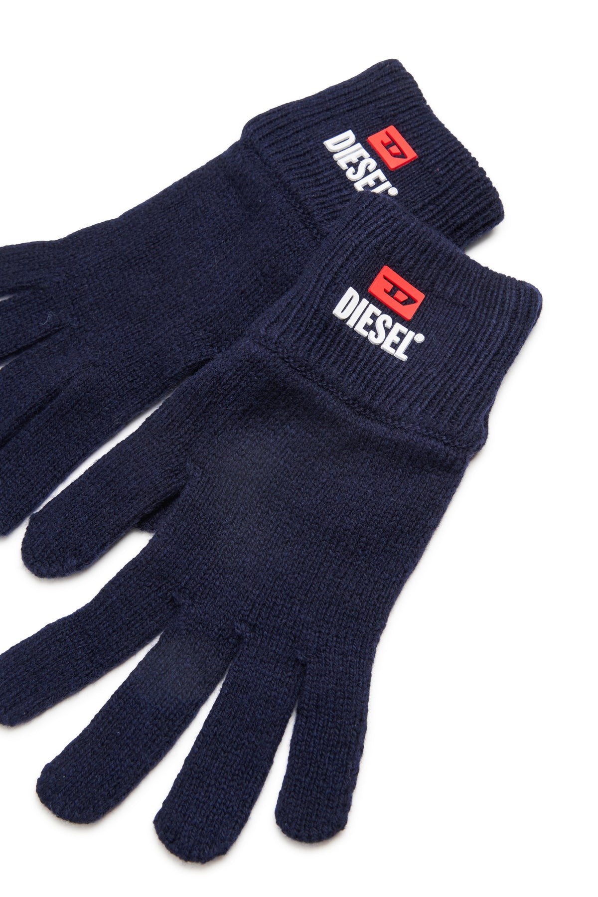 Guantes de mezcla de lana y algodón con logo