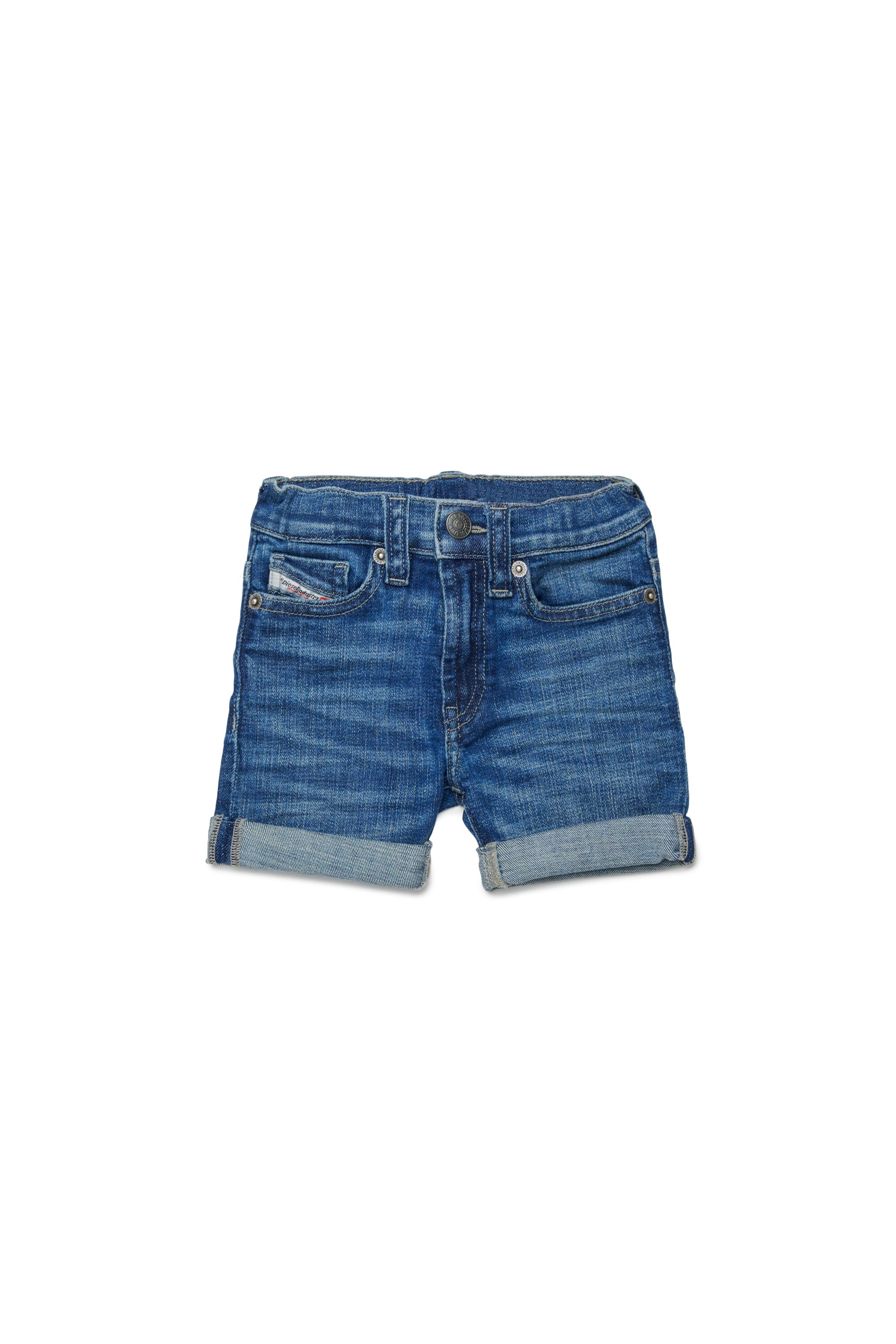 Shorts vaqueros con dobladillo