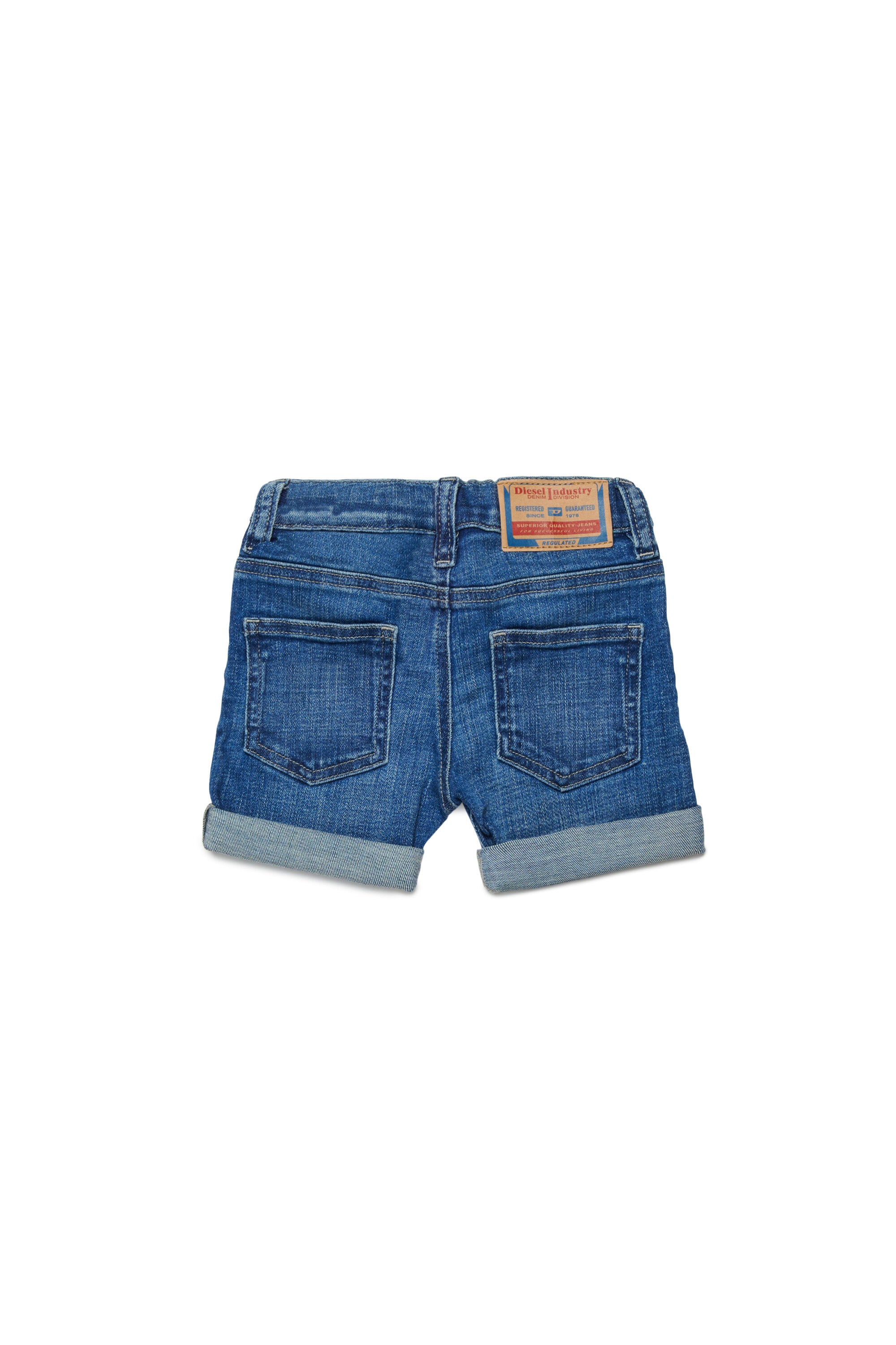 Shorts vaqueros con dobladillo
