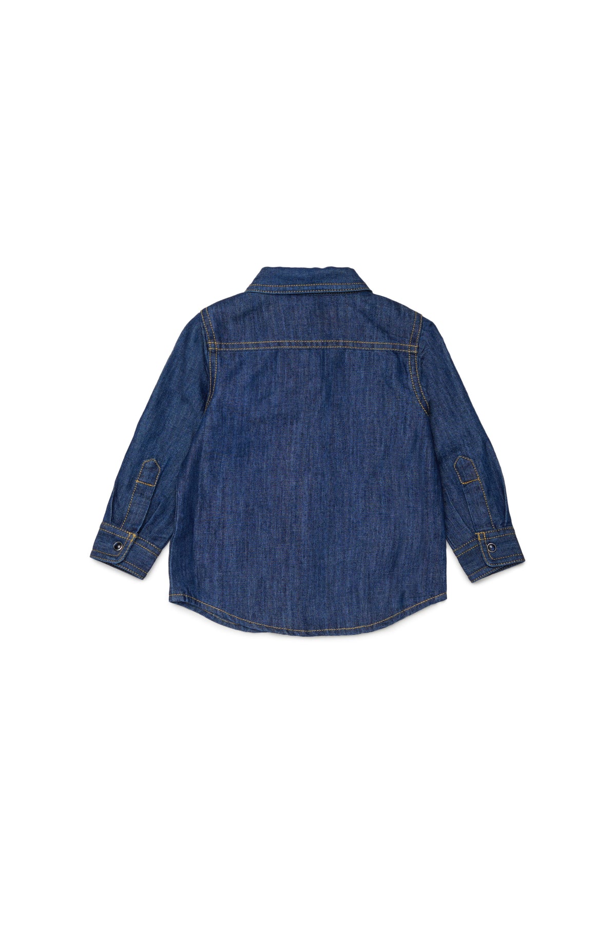 Chemise en denim à manches longues avec logo
