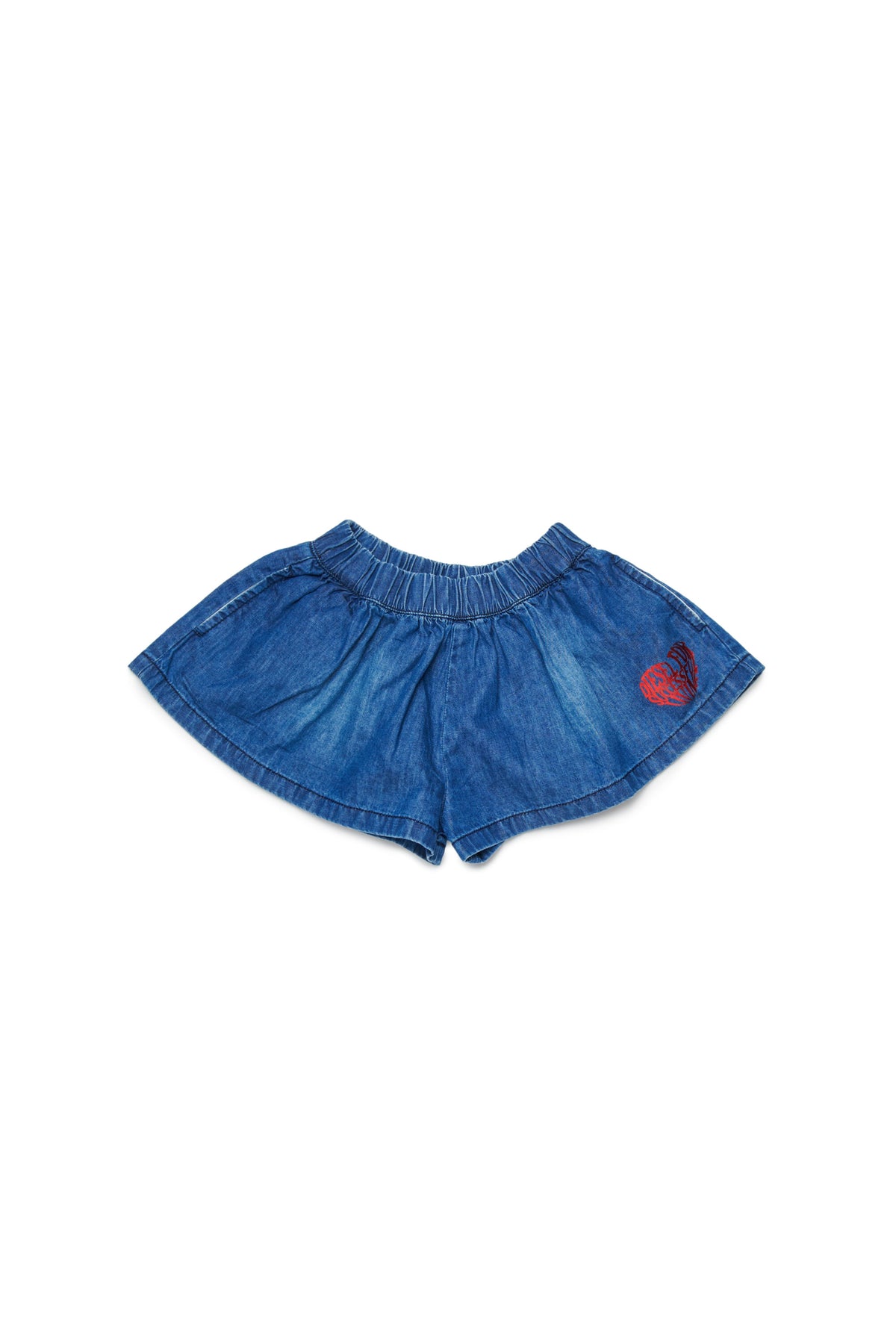Shorts vaqueros con logo estampado