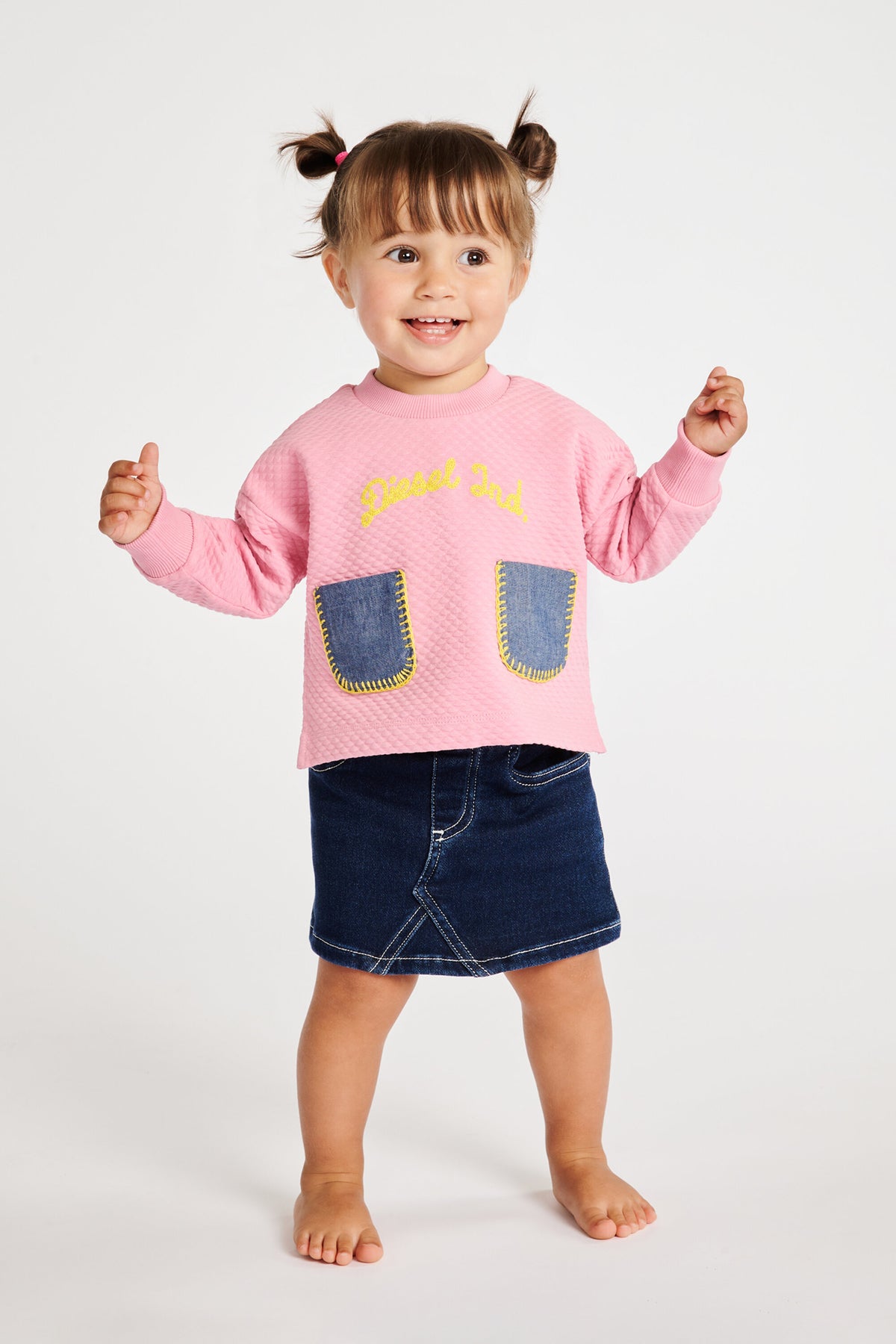 Jupe en denim avec logo