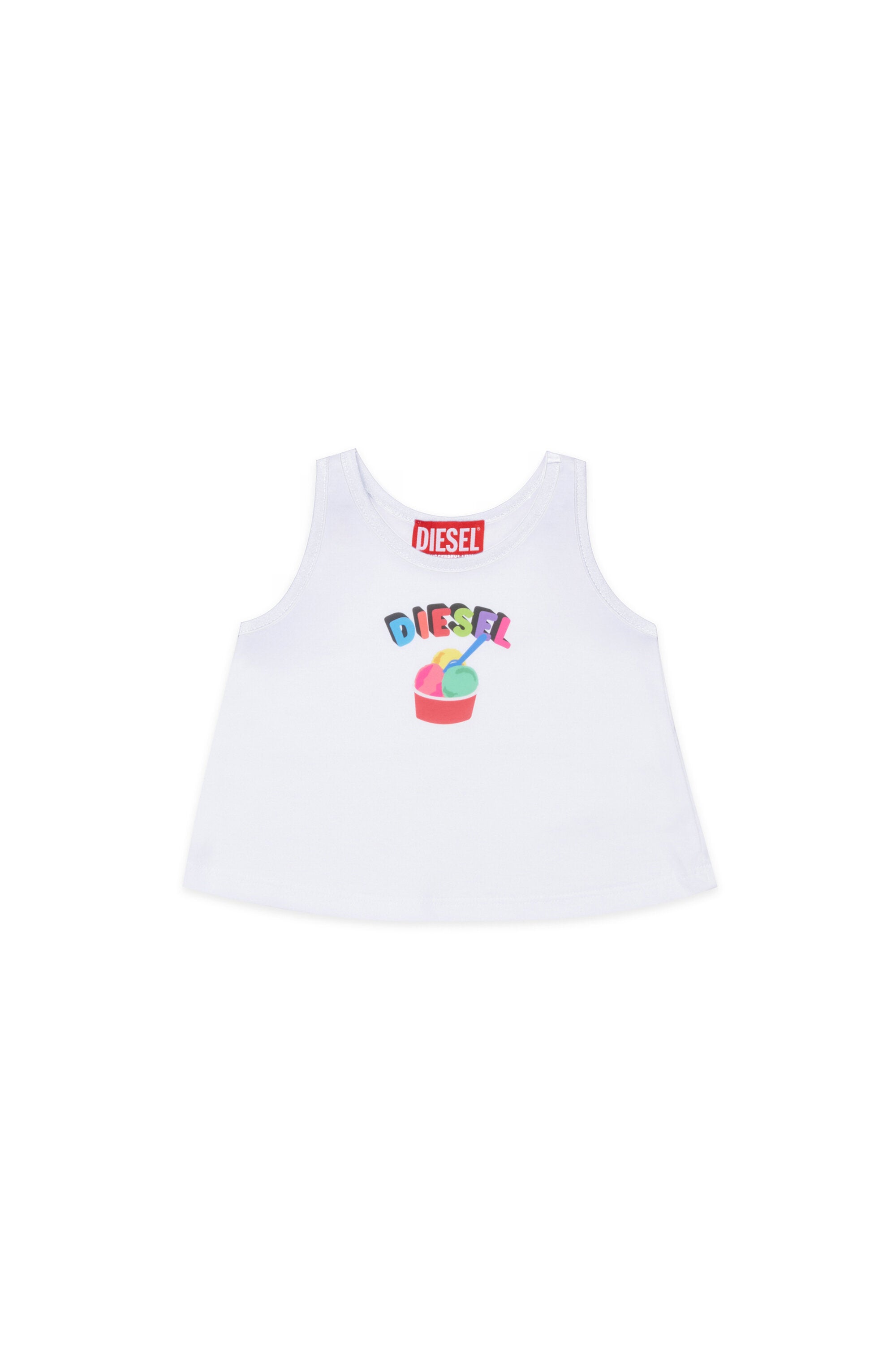 Camiseta sin mangas con logo