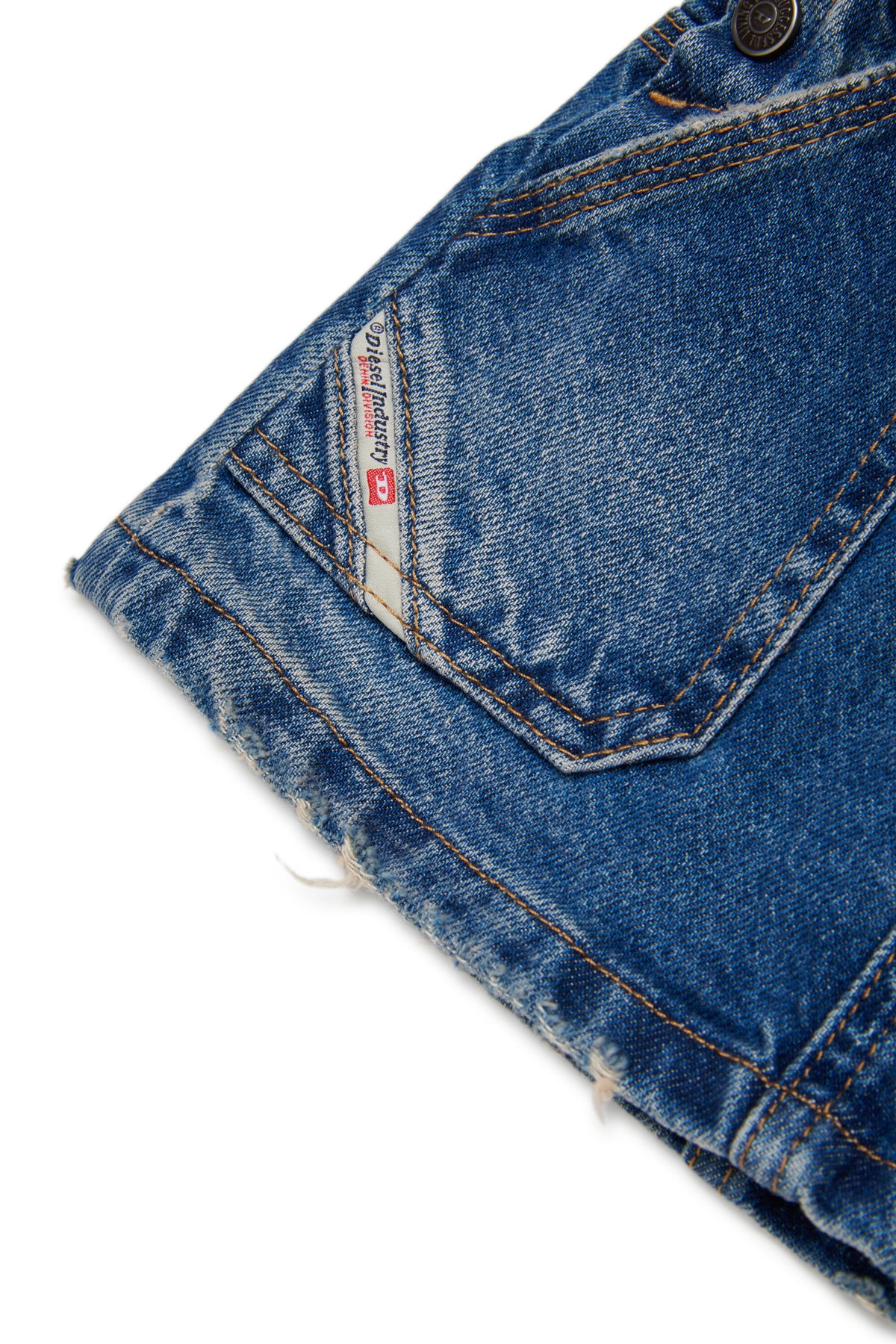 Salopette courte en denim