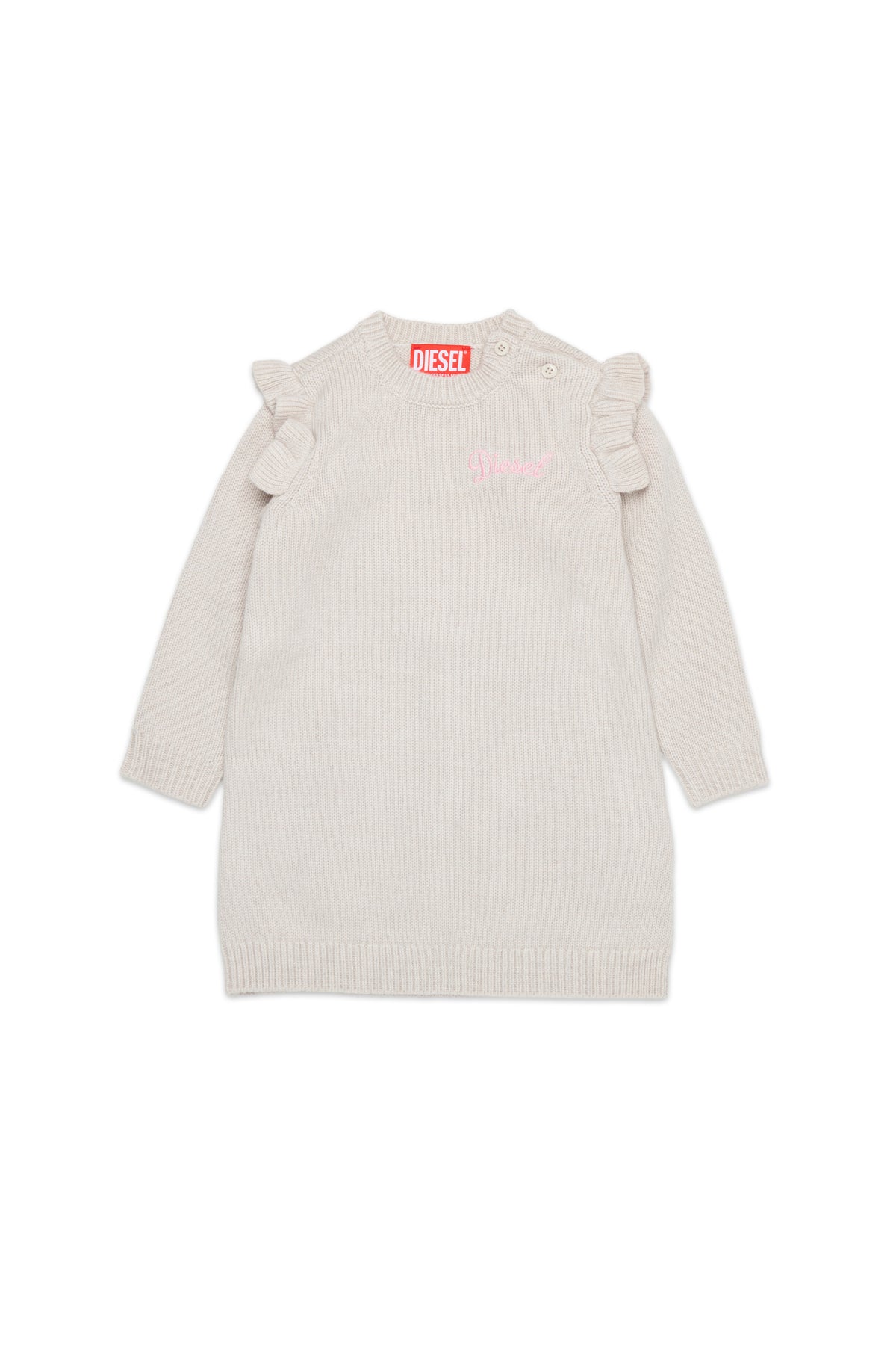 Robe en maille avec logo brodé