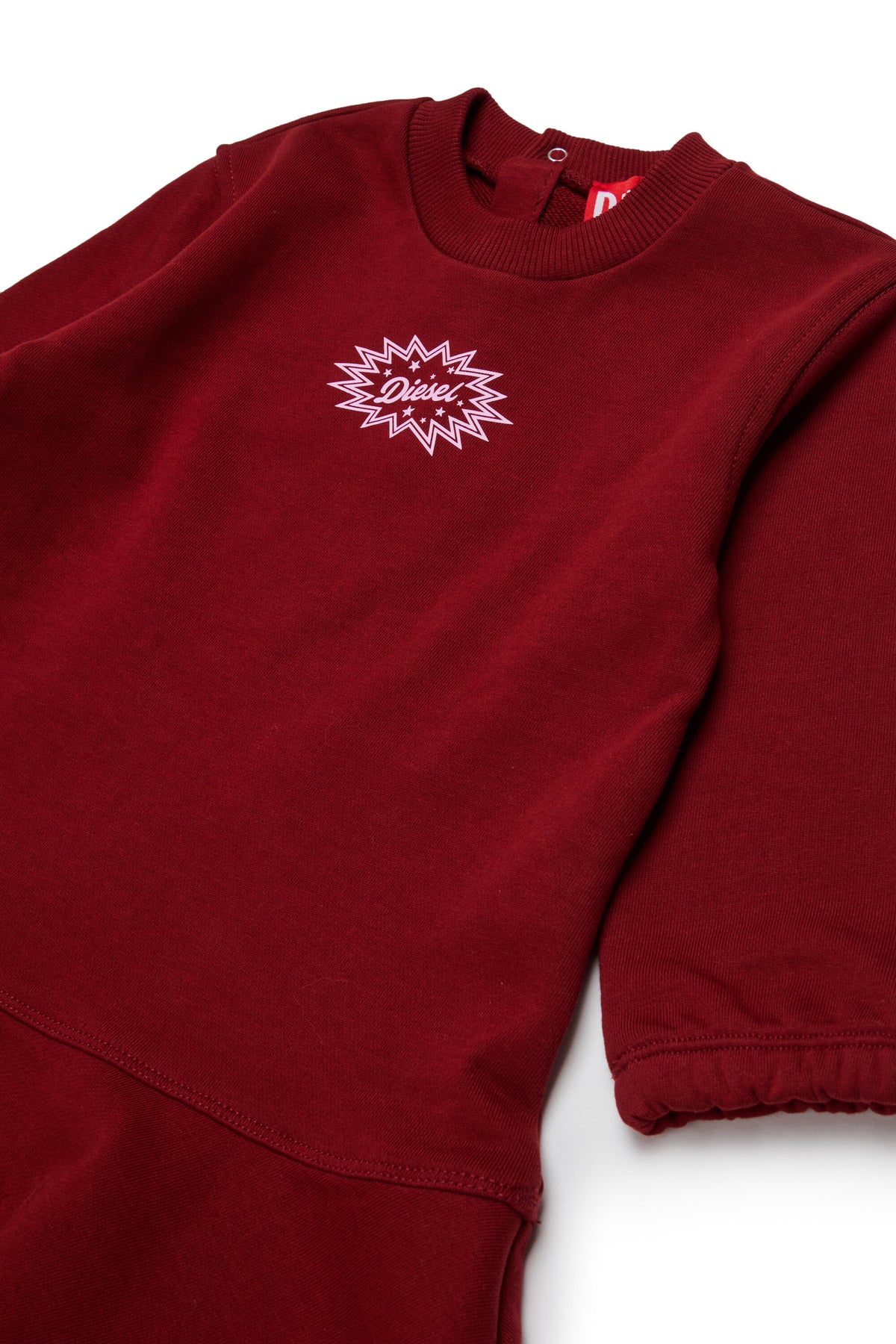 Fleece dress with logo
