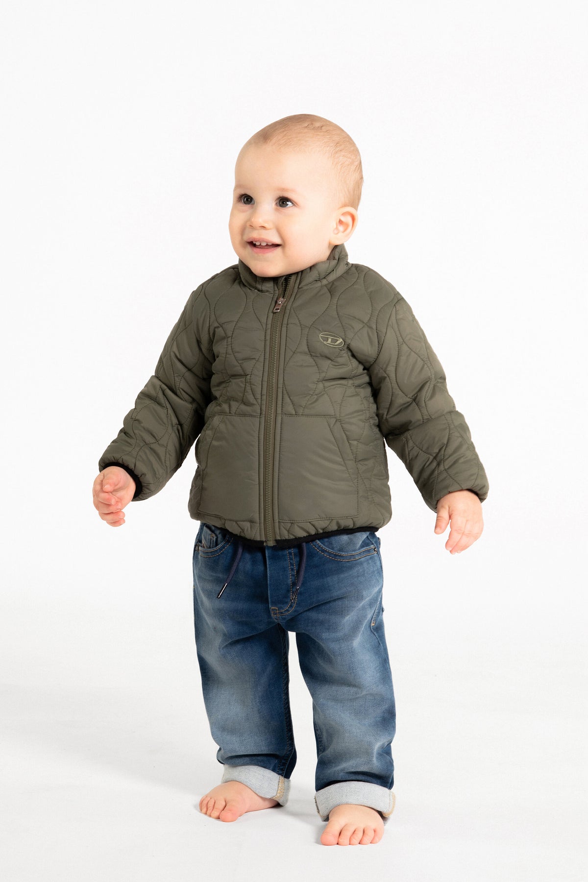 Veste matelassée avec logo imprimé