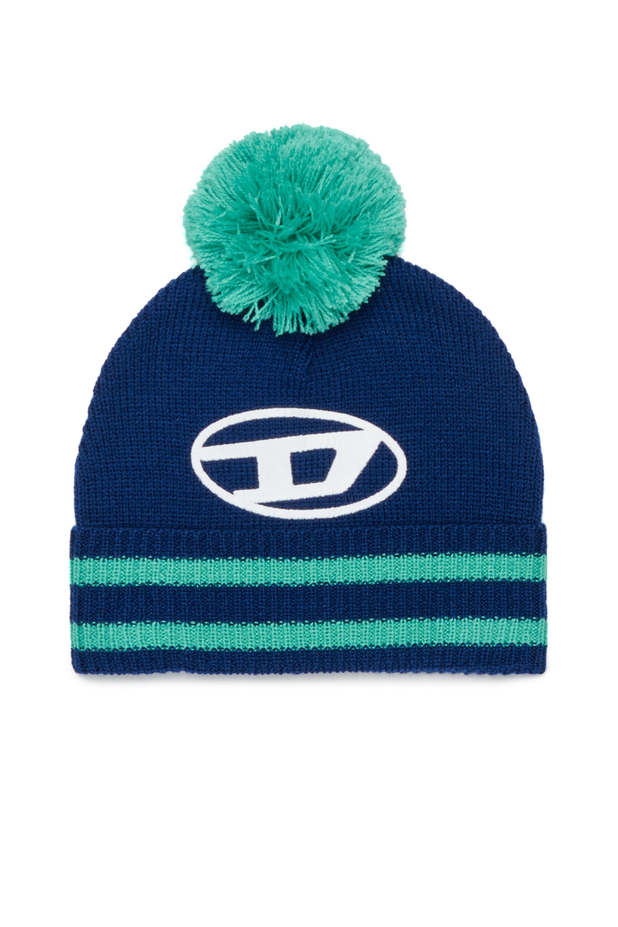 Gorro con pompón y logo